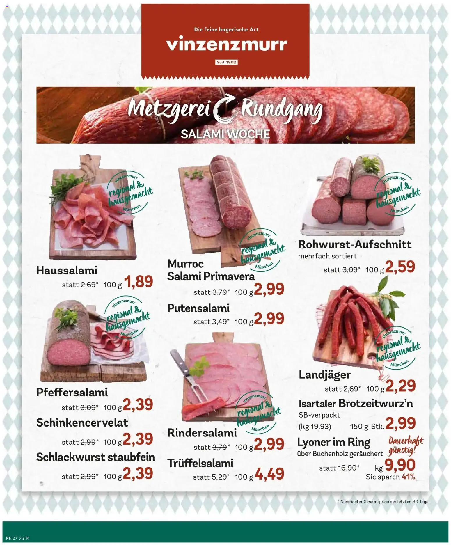 Edeka - EDEKA: Wochenangebote – gültig ab 28.06.2026 | Seite: 14 | Produkte: Salami