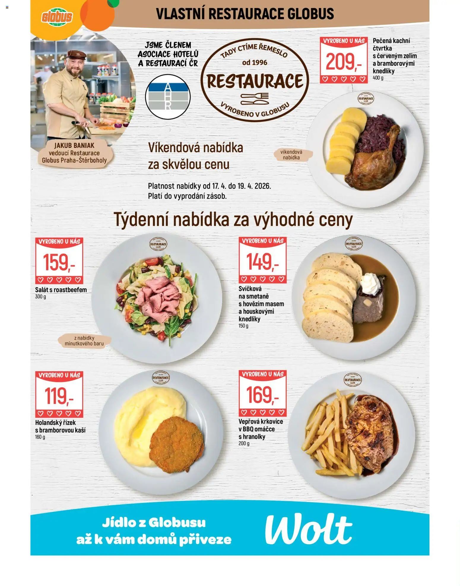 Globus leták - Praha-Štěrboholy od 15.04.2026 | Strana: 7 | Produkty: Hranolky, Salát, Krkovice, Vepřová krkovice