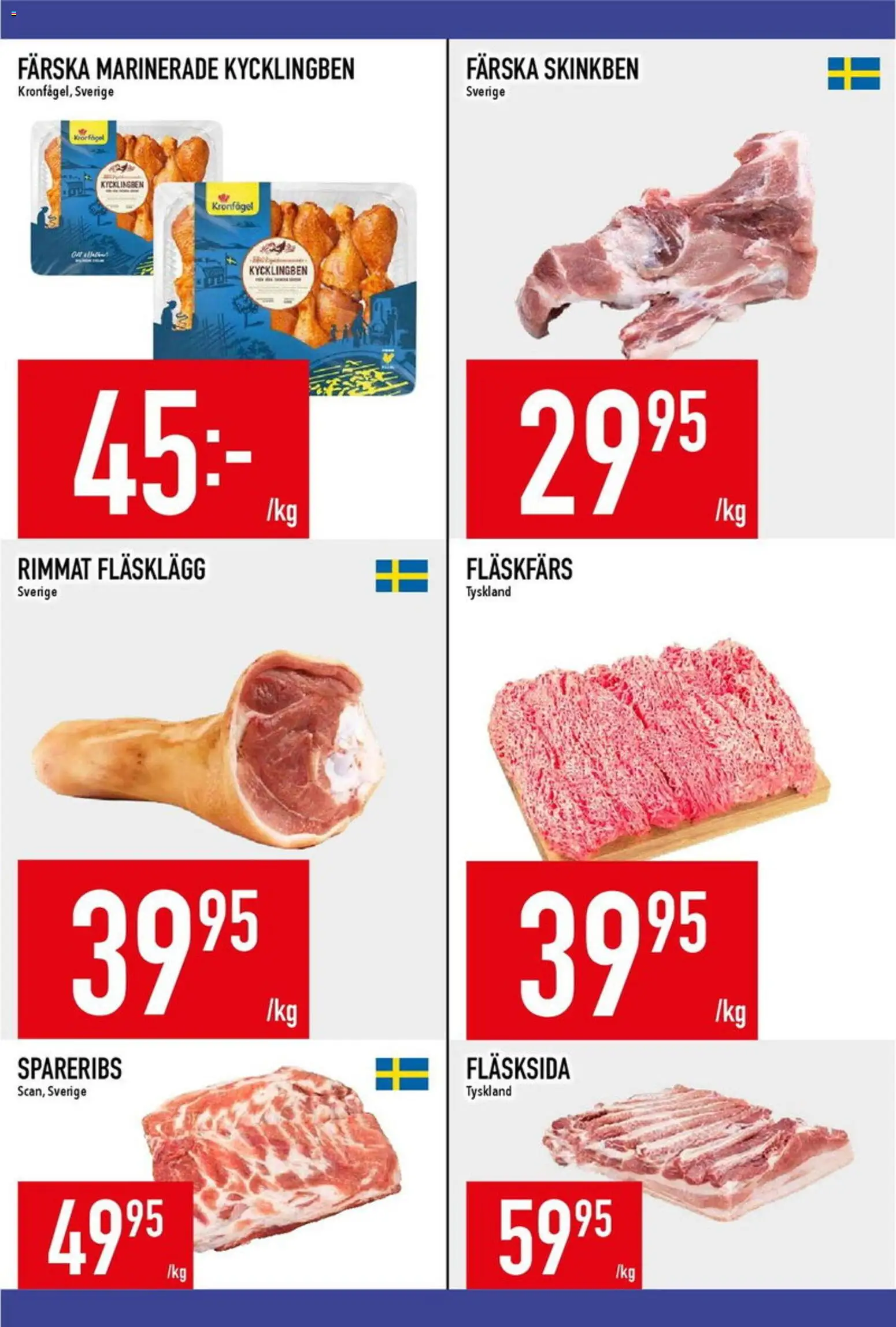 Matdax reklamblad aktuell från 31/08/2026 | Sida: 13 | Produkter: Fläsklägg, Fläskfärs