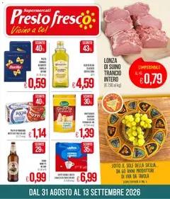 Anteprima del volantino Presto Fresco volantino valido a partire dal 31/08/2026