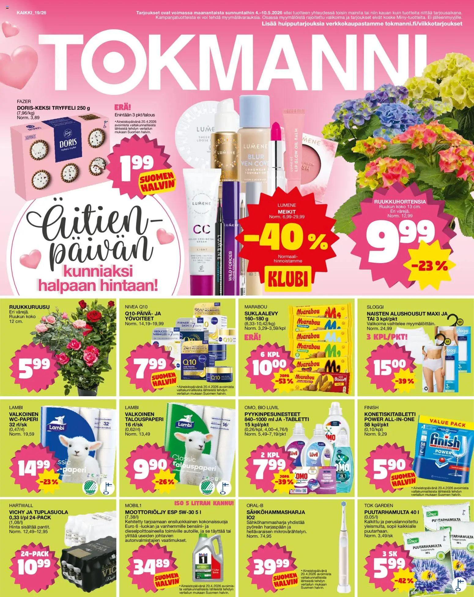 Tokmanni tarjoukset – voimassa 04.05.2026 alkaen | Sivu: 1
