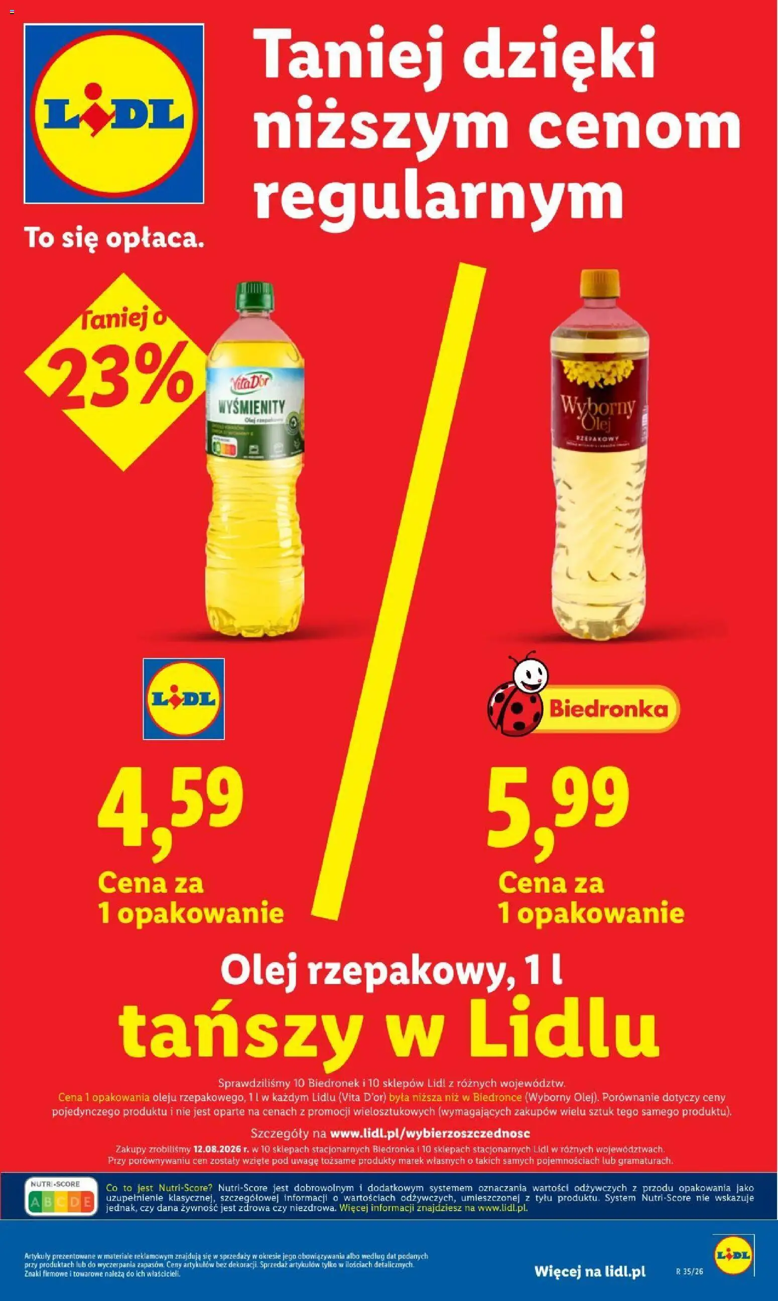 Lidl gazetka od 24.08.2026 | Strona: 3 | Produkty: Olej rzepakowy, Żywność, Olej
