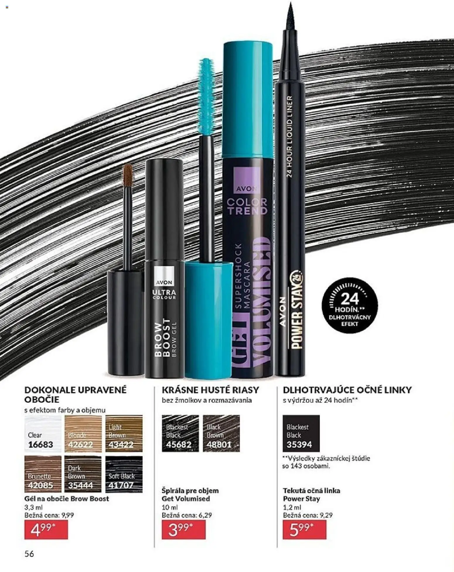 Nové Avon akcie – leták je platný od 01.06.2026 | Strana: 56 | Produkty: Očná linka