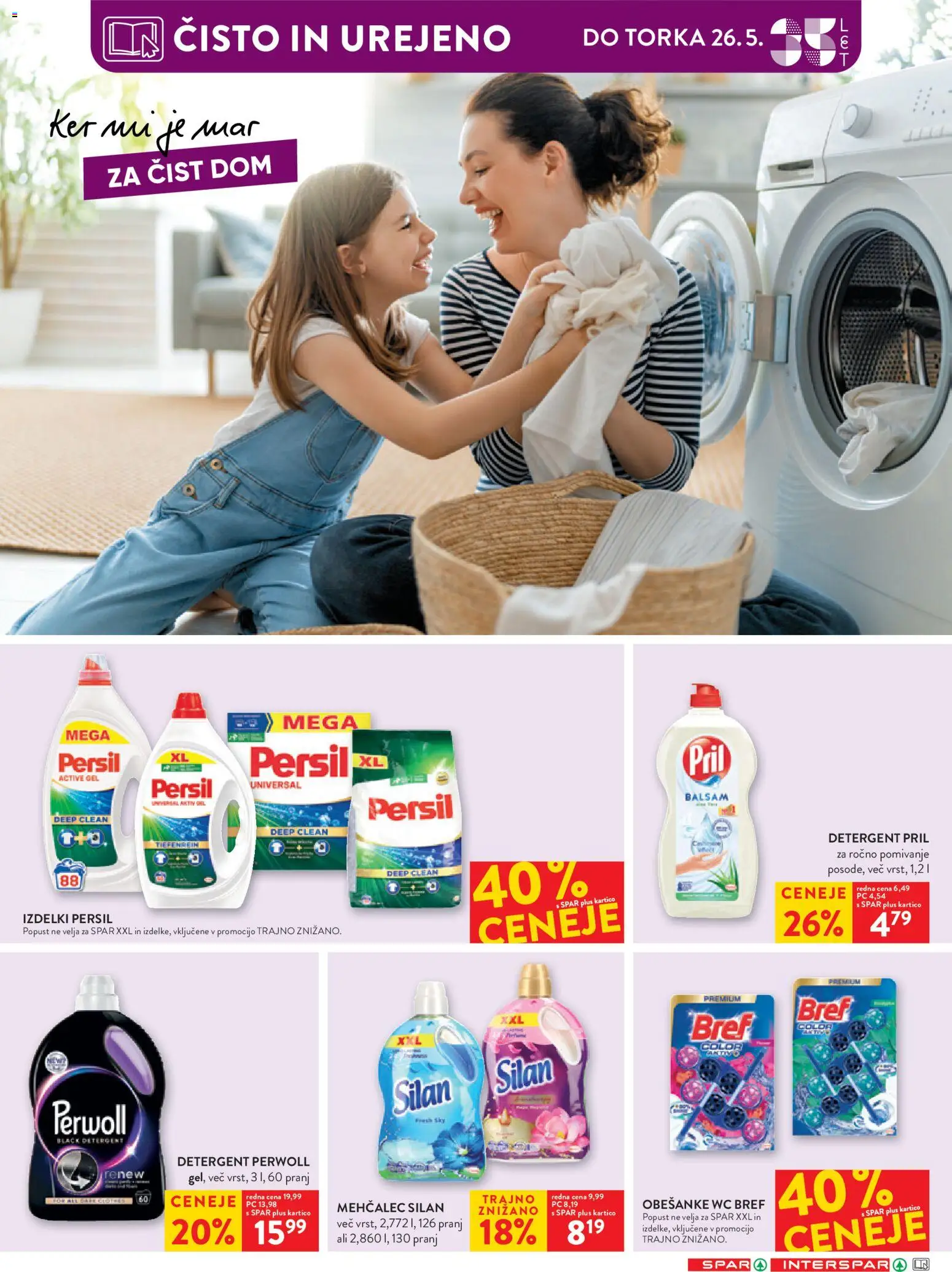 Novi Spar katalog ponudbe – veljaven od 20.05.2026 | Stran: 49 | Izdelki: Mehčalec, Detergent