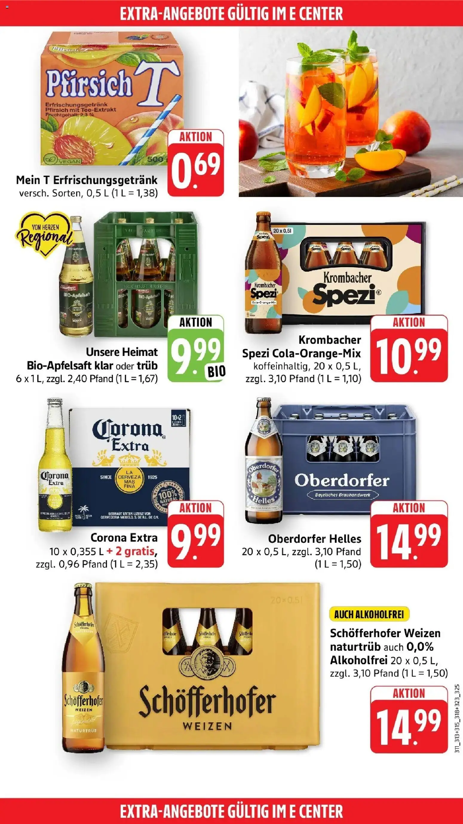 Edeka Prospekt Konstanz-Petershausen – gültig ab 13.07.2026 | Seite: 51 | Produkte: Apfelsaft, Pfirsich, Krombacher