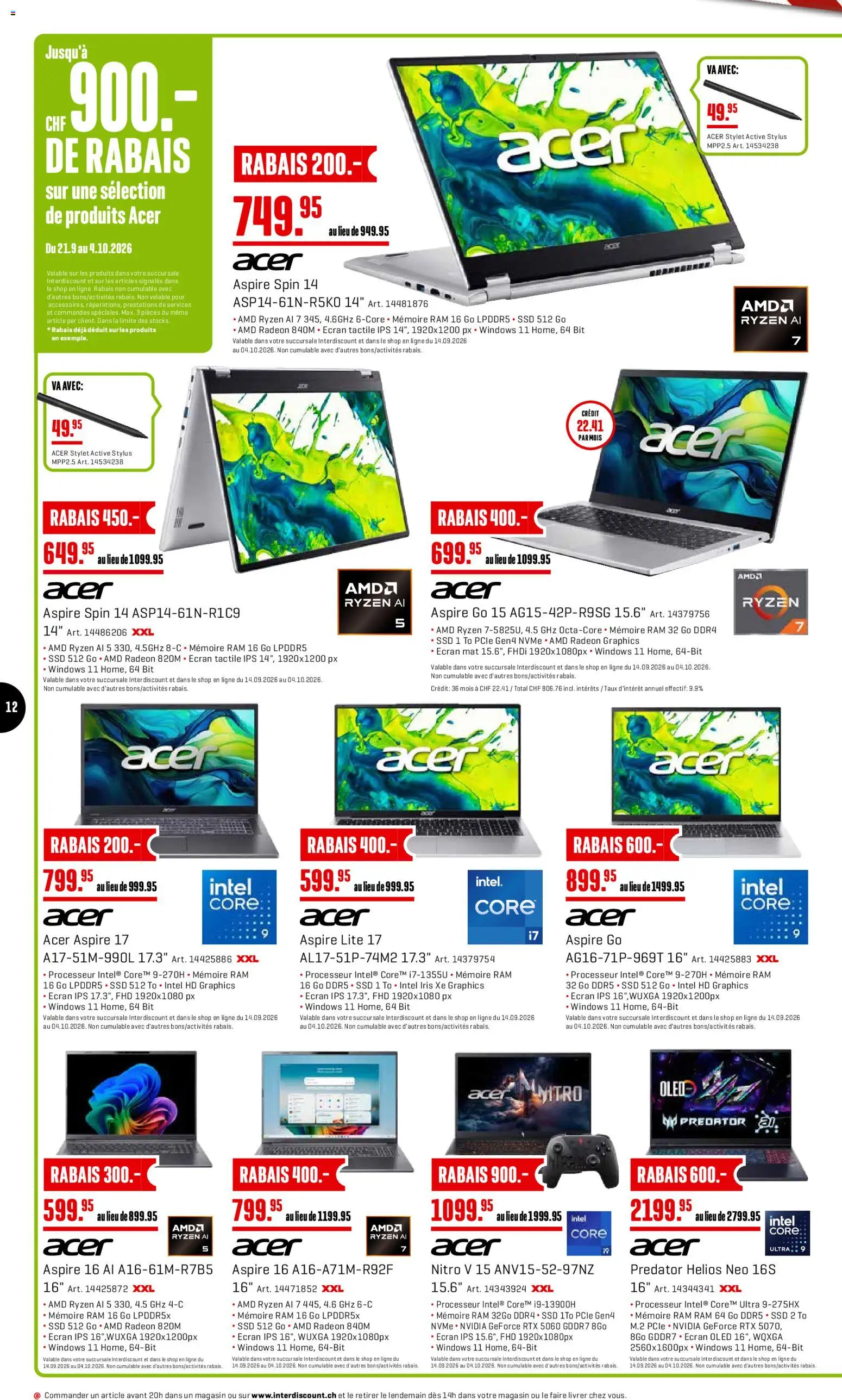 Interdiscount aktionen FR – gültig ab 21.09.2026 | Seite: 12