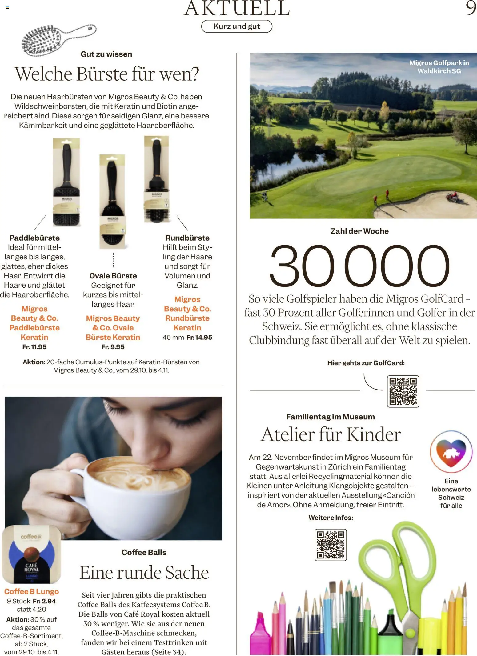 Migros aktionen Magazine – gültig ab 29.10.2026 | Seite: 9 | Produkte: Bürste