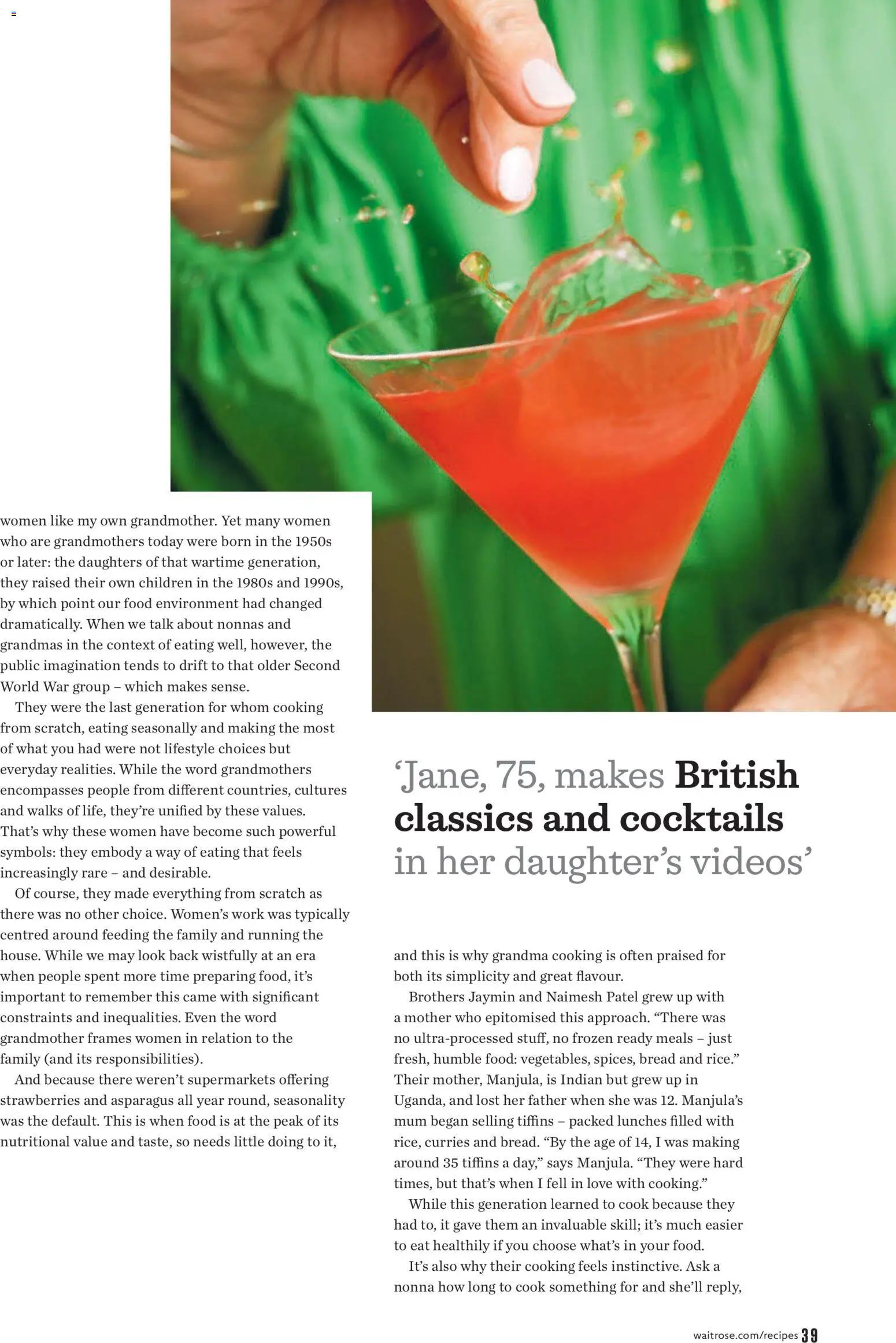 {H1} | Page: 39 | Products: Frozen ready meals, Asparagus, Cocktails, Bread