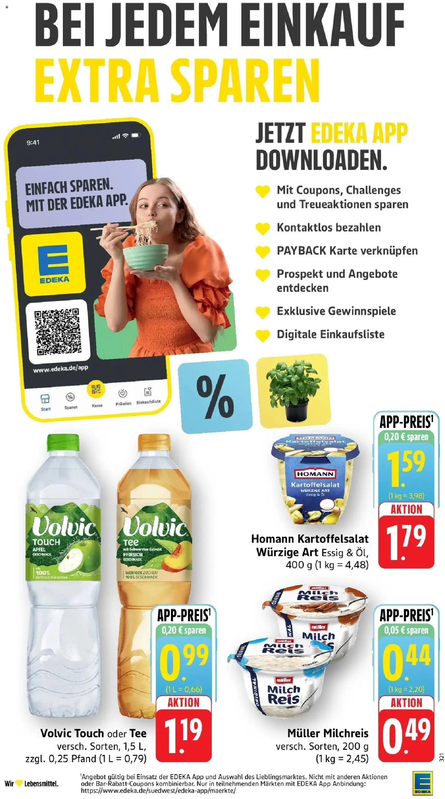 Edeka Prospekt Trier (ab 26.10.2026) » Angebote Online | Seite: 12 | Produkte: Milch, Volvic touch, Reis, Volvic