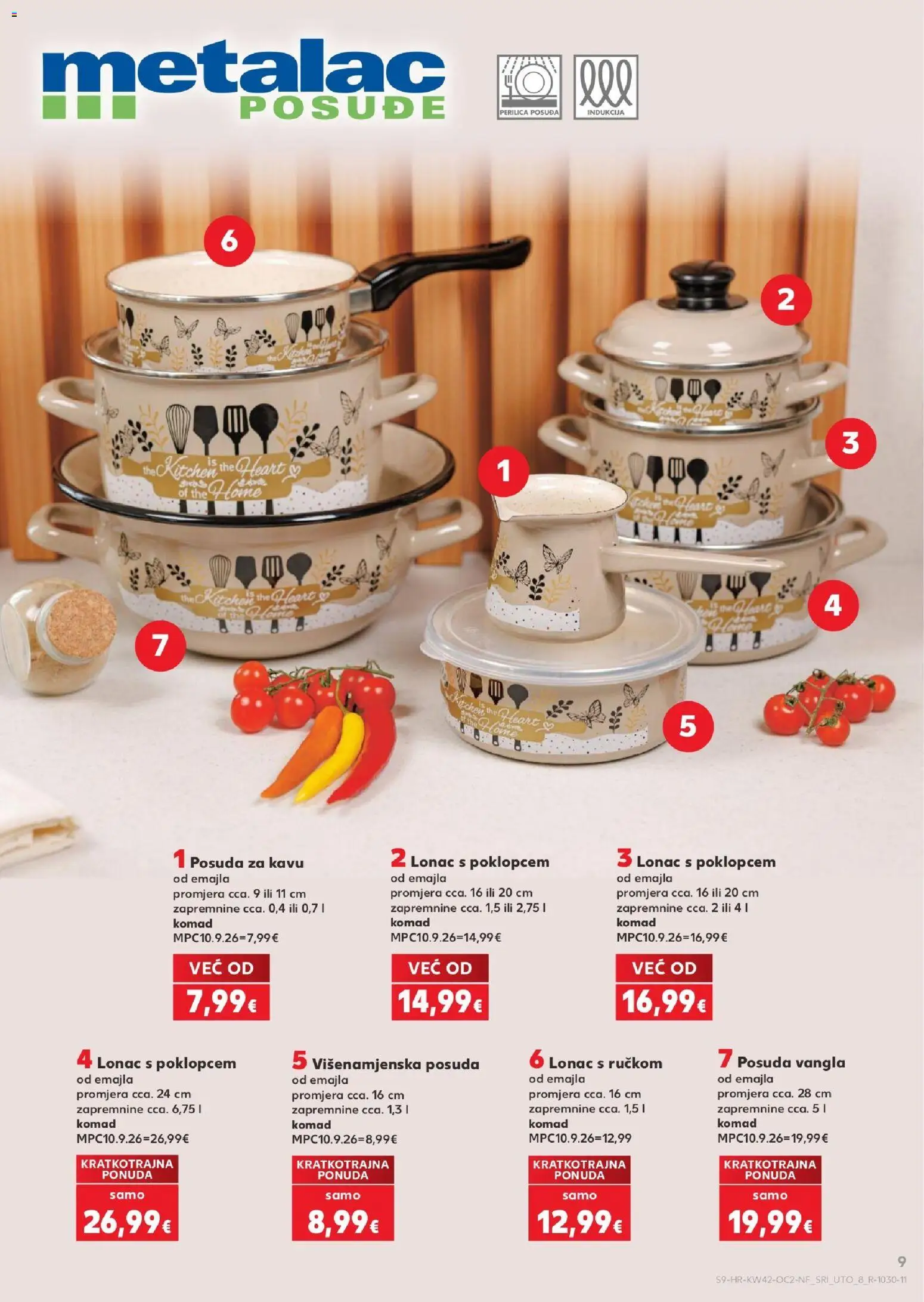 Kaufland katalog | vrijedi od 14.10.2026 | Stranica: 9 | Proizvodi: Perilica posuđa, Posuđe, Lonac