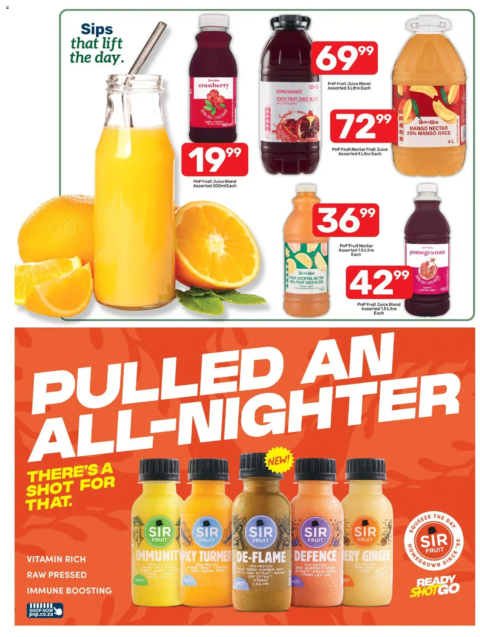 New Pick n Pay catalogue – valid from 13/07/2026 | Page: 6 | Products: Vitamins, Juice, Lemon, Mango