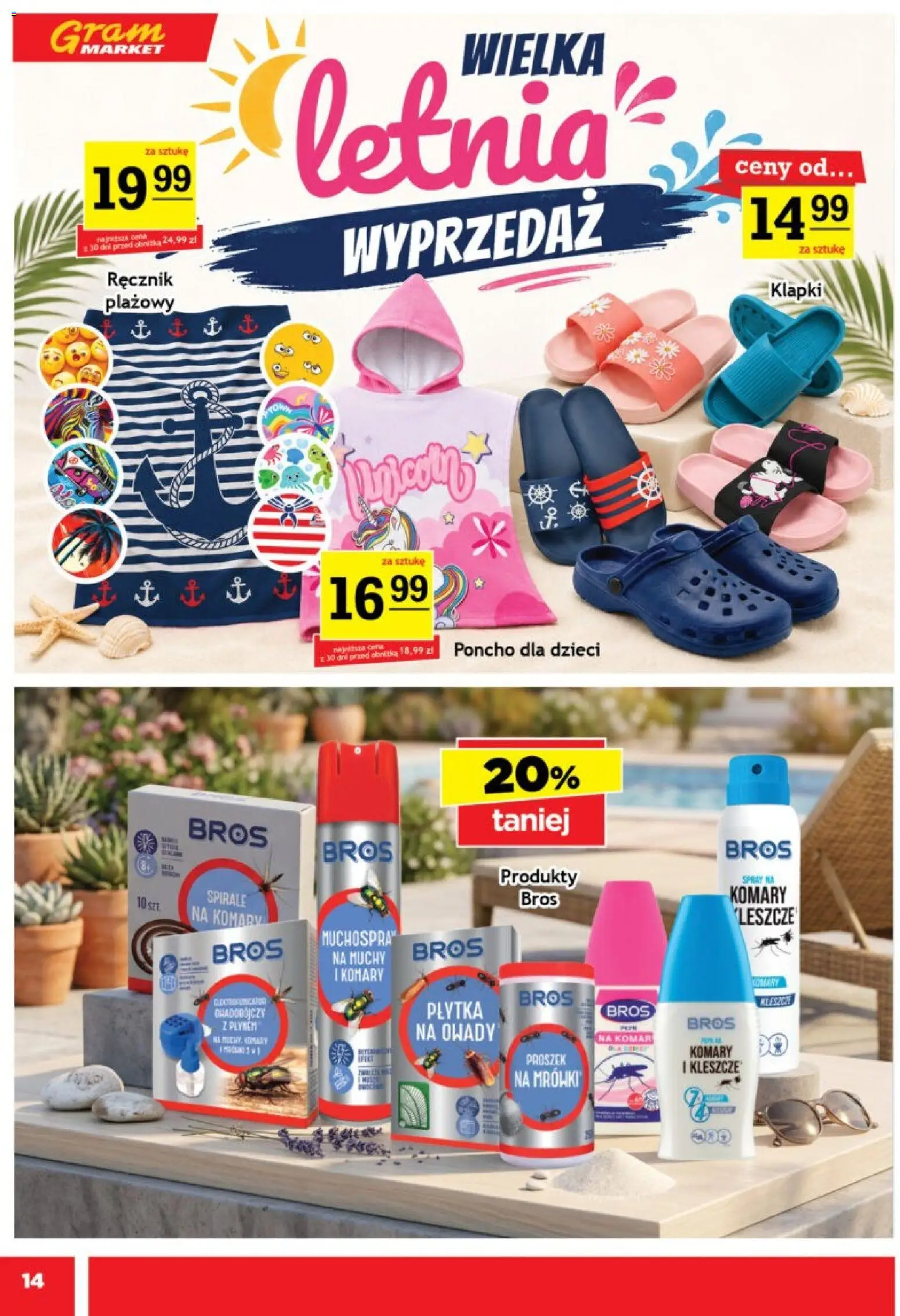 Gram Market gazetka od 15.07.2026 | Strona: 14 | Produkty: Klapki