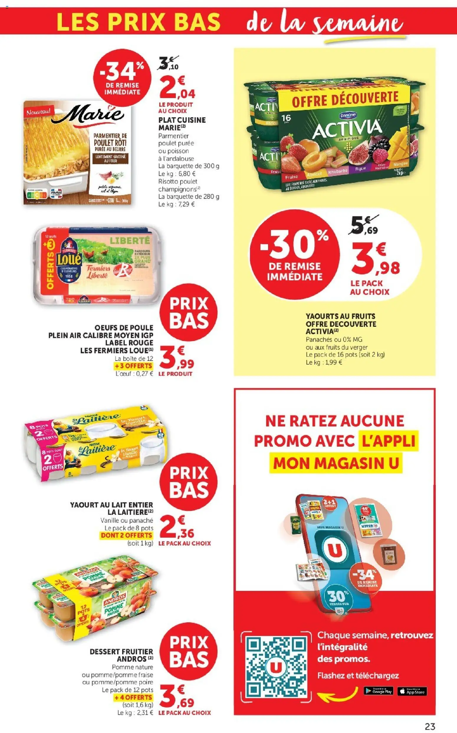 {H1} | Page: 23 | Produits: Fraise, Pois, Beurre, Poisson