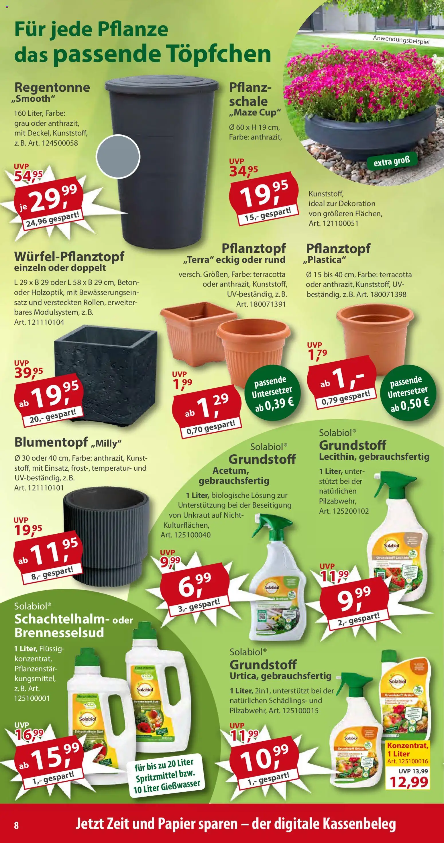 Sonderpreis Baumarkt Prospekt 	 – gültig ab 23.05.2026 | Seite: 8 | Produkte: Blumentopf