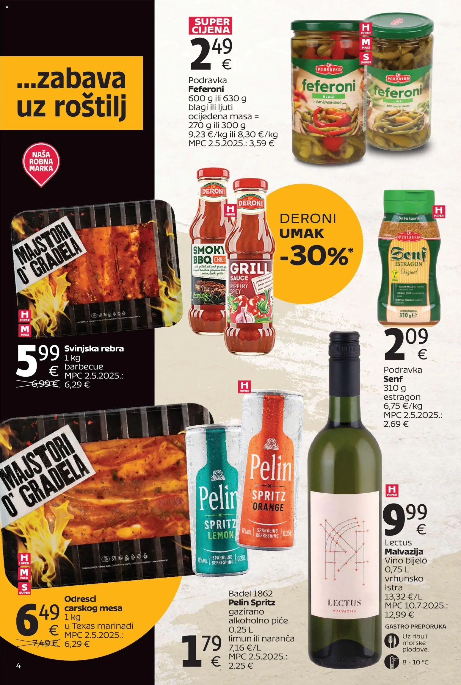 Tommy katalog | vrijedi od 27.04.2026 | Stranica: 4 | Proizvodi: Roštilj, Podravka, Umak, Limun