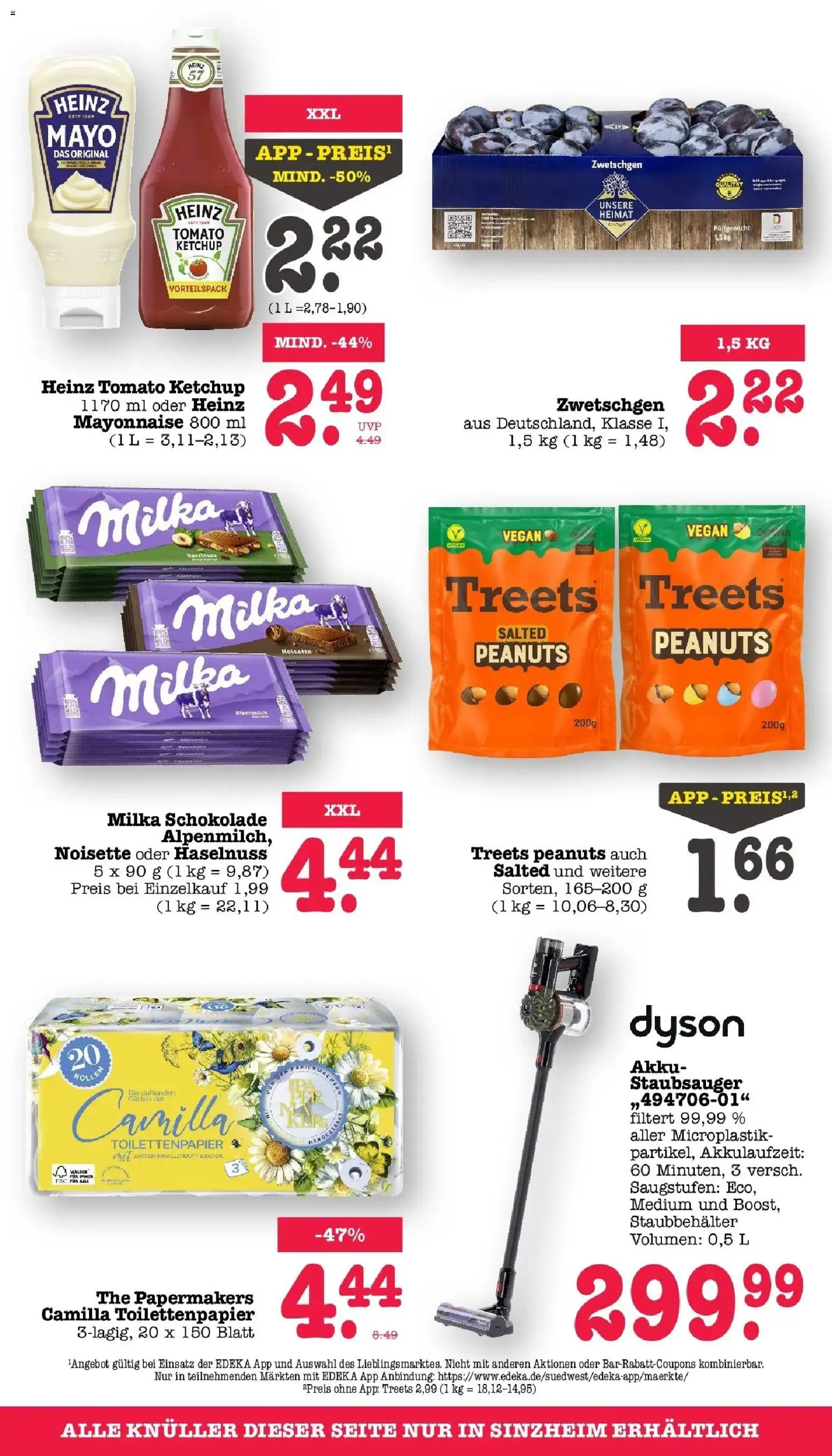 E center Prospekt Achern (ab 24.08.2026) zum Blättern | Seite: 72 | Produkte: Staubsauger, Milka, Mayonnaise, Ketchup