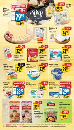 Náhled letáku Albert Eidam 45%, Albert Eidam 45% - 500 g od 08.07.2026 | Strana: 22 | Produkty: Sedlčanský Hermelín, Sýry, Niva, Cottage