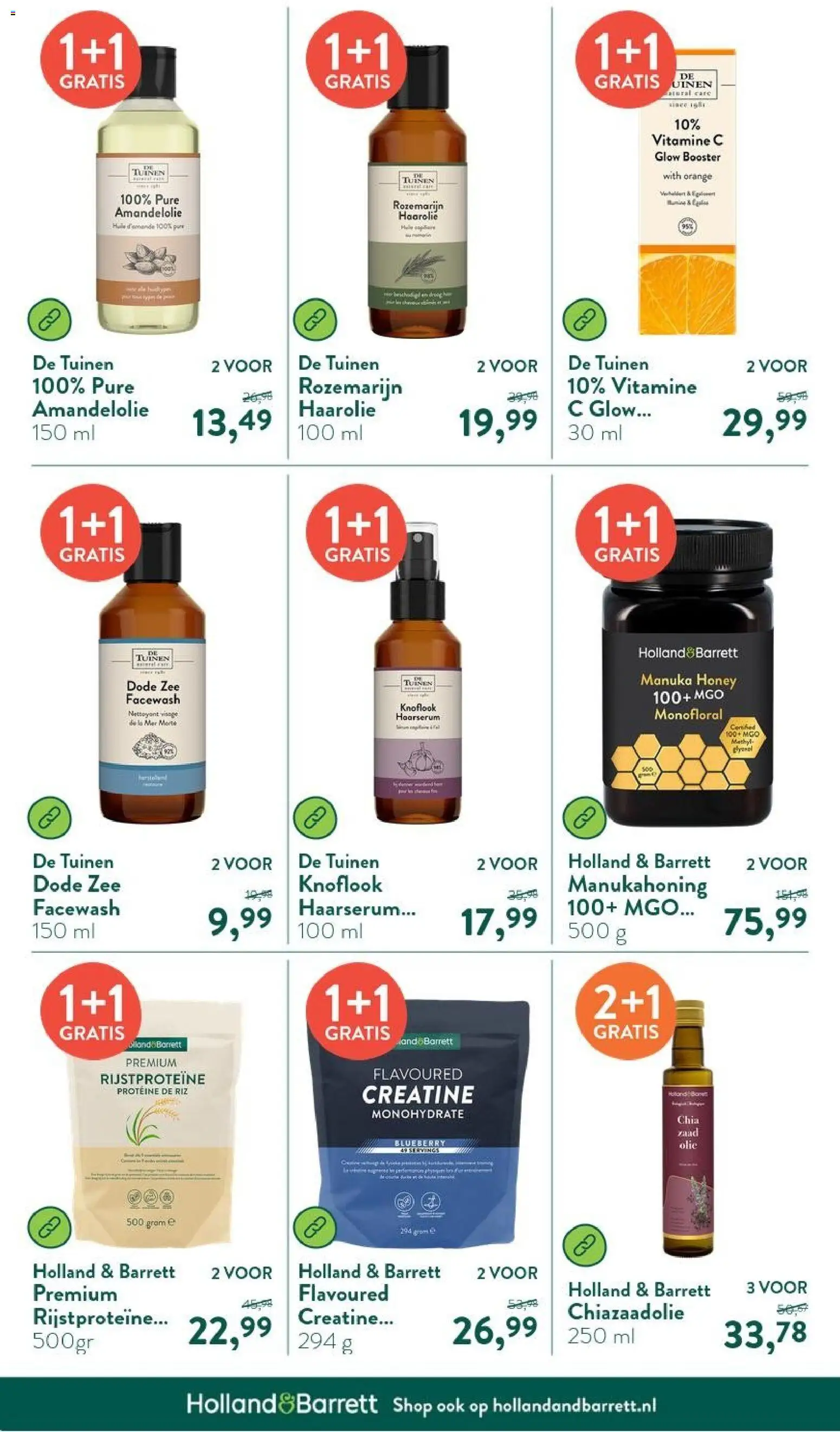 {H1} | Pagina: 34 | Producten: Proteïne, Olie, Knoflook, Vitamine C