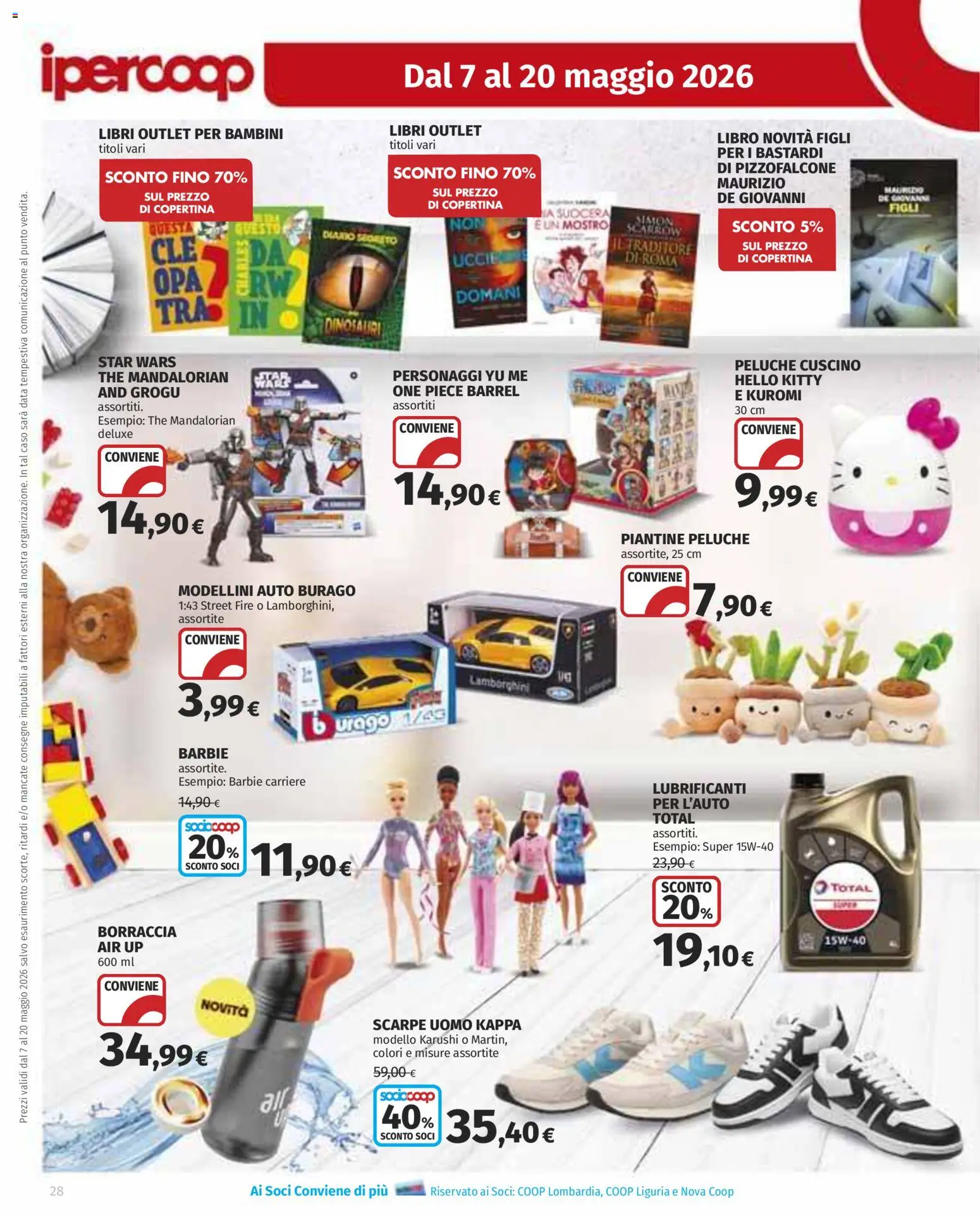 Volantino Ipercoop del 07.05.2026 | Pagina: 28 | Prodotti: Data, The, Cuscino, Borraccia