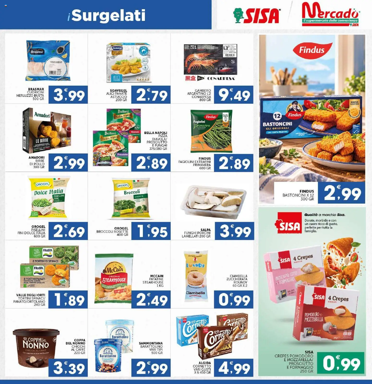 Volantino SISA del 15/10/2026 | Pagina: 7 | Prodotti: Cornetto, Patate, Formaggio, Fagiolini