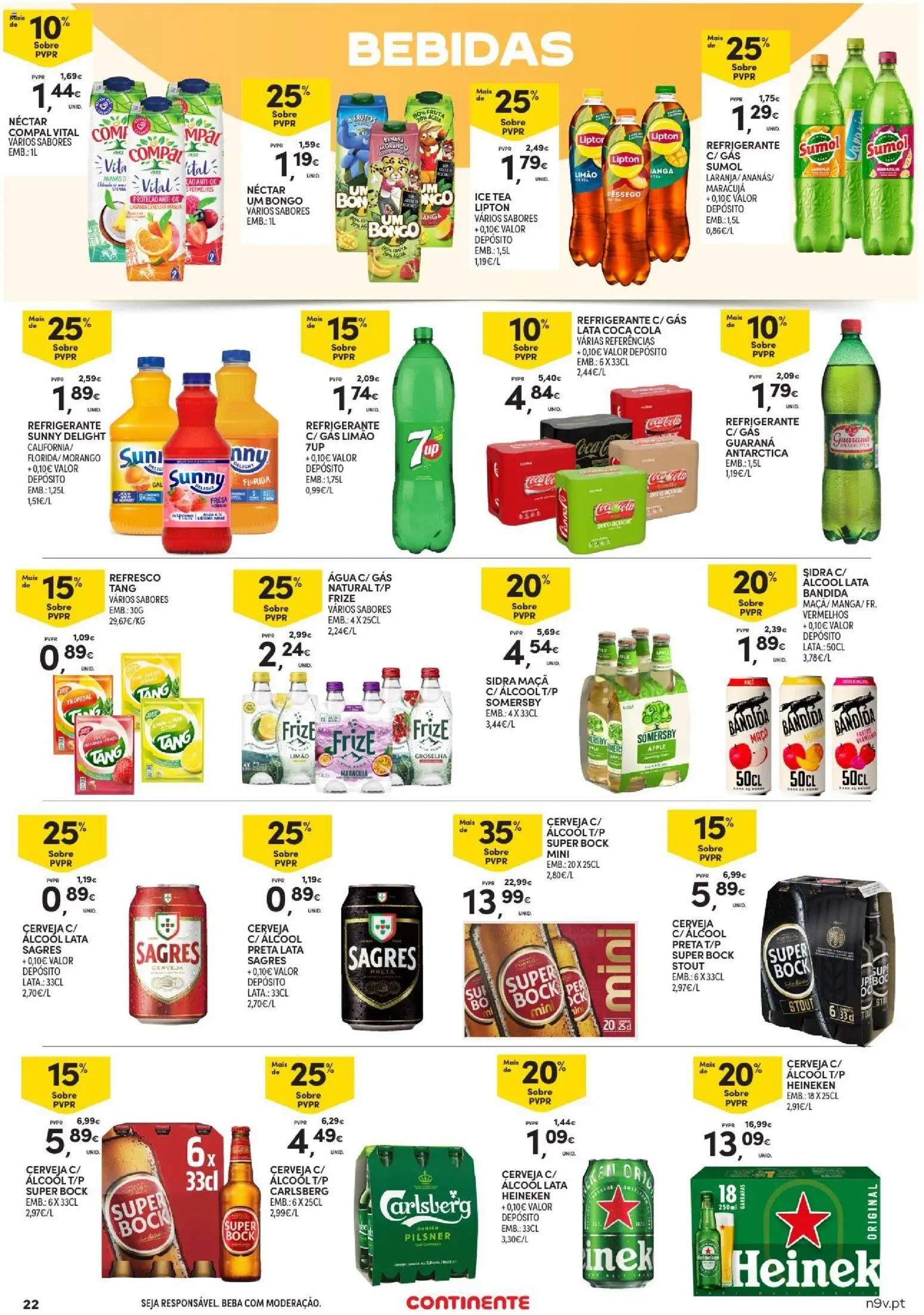 Continente Açores │ válido de 17/09/2026 | Página: 22 | Produtos: Sidra, Maça, Somersby, Álcool