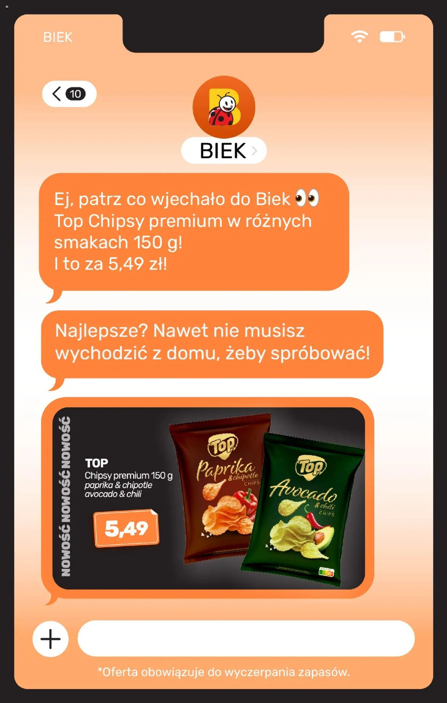 Biedronka gazetka - Biek od 19.09.2026 | Strona: 16 | Produkty: Chili, Top, Chipsy, Top Chips