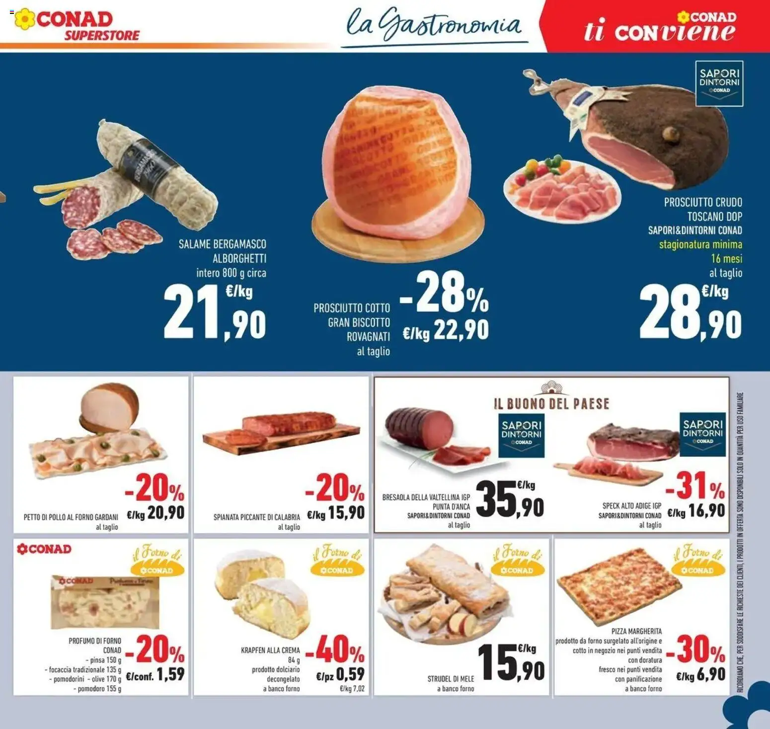 Volantino Conad dal 23/09/2026 > Anteprima | Pagina: 19 | Prodotti: Pollo, Bresaola, Focaccia, Pomodoro