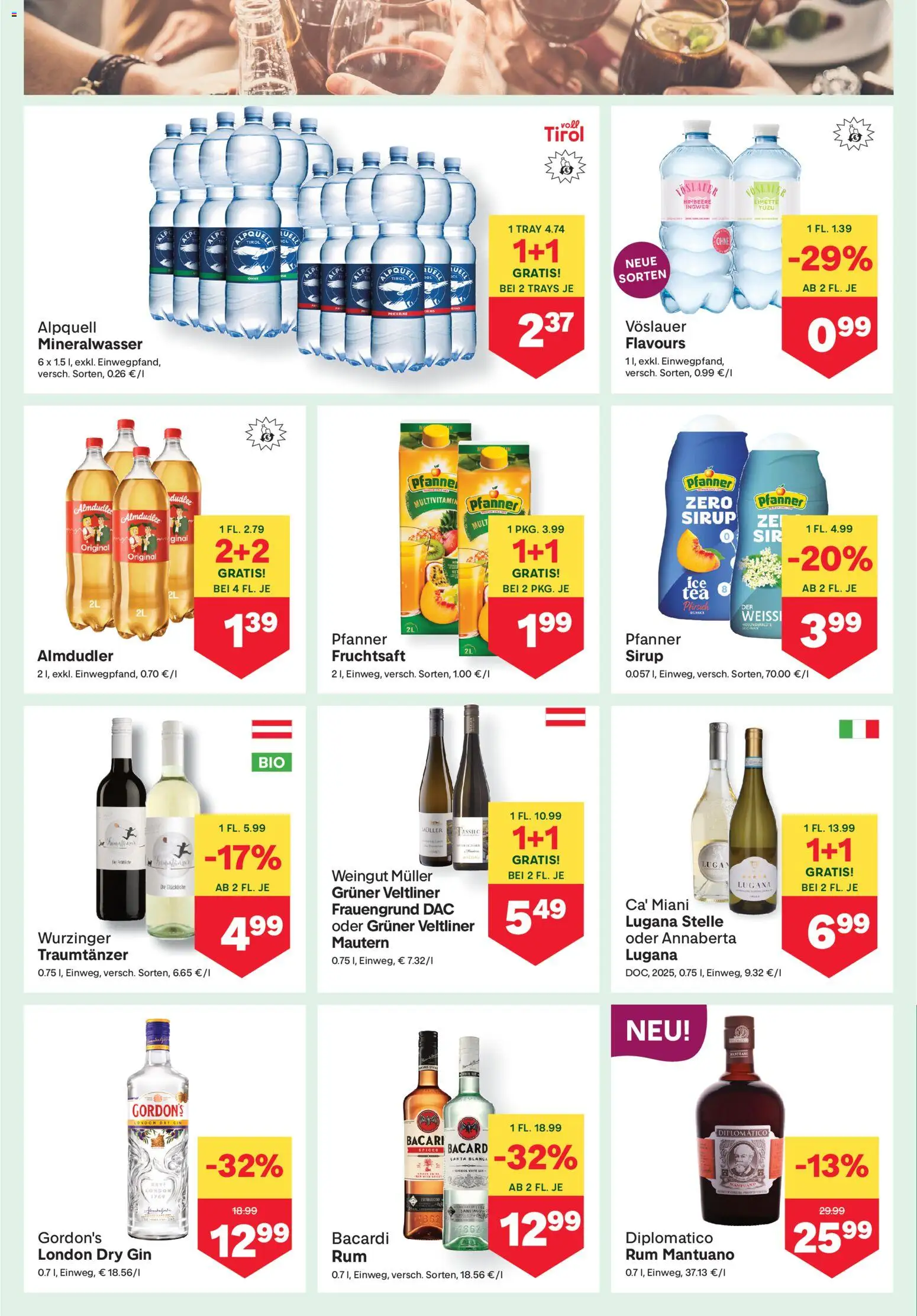 MPREIS Flugblatt gültig ab 06.08.2026 | Seite: 10 | Produkte: Gin, Himbeere, Papier blanc