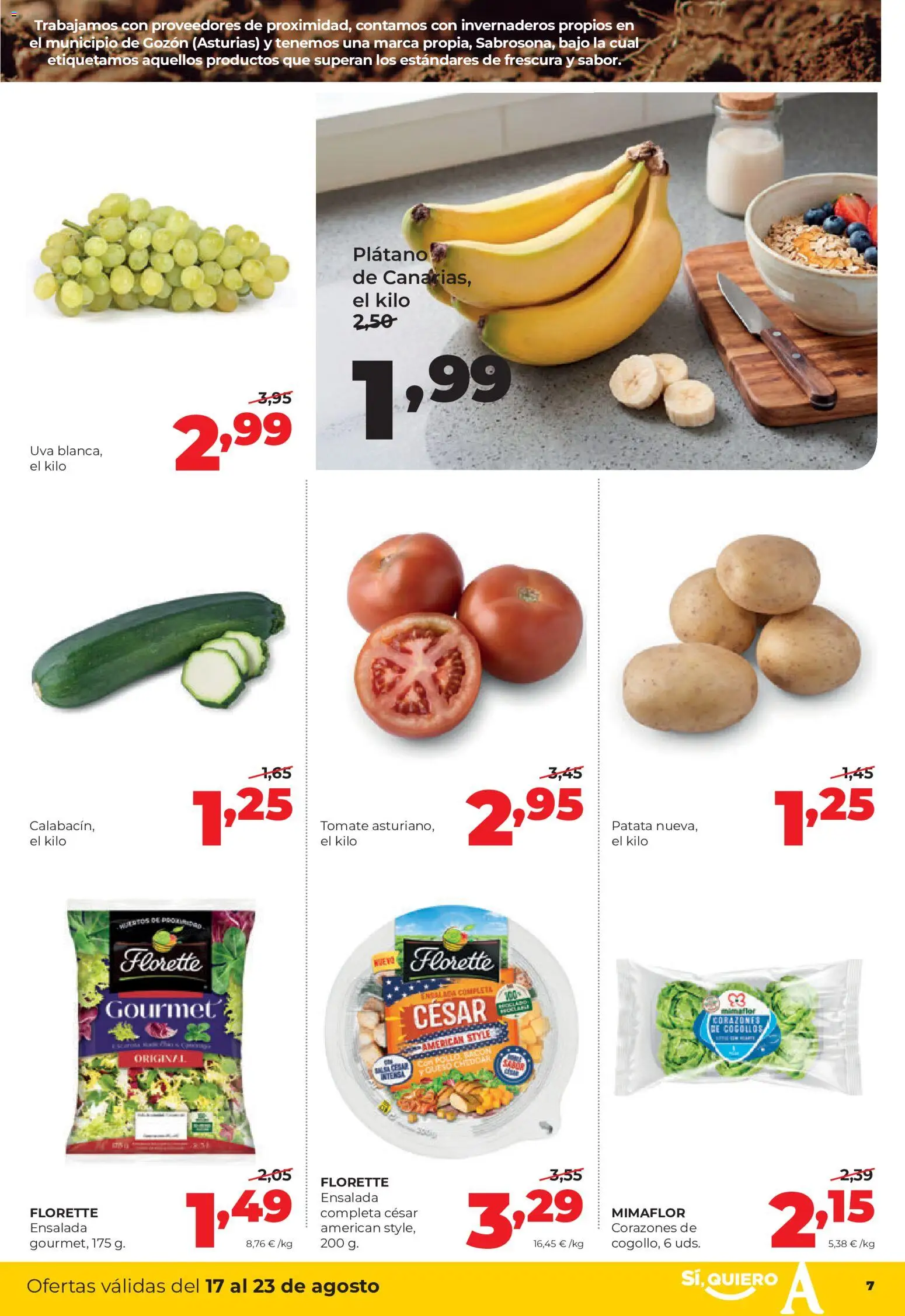 Alimerka folleto │ válido desde el 17/08/2026 | Página: 7 | Productos: Tomate, Ensalada