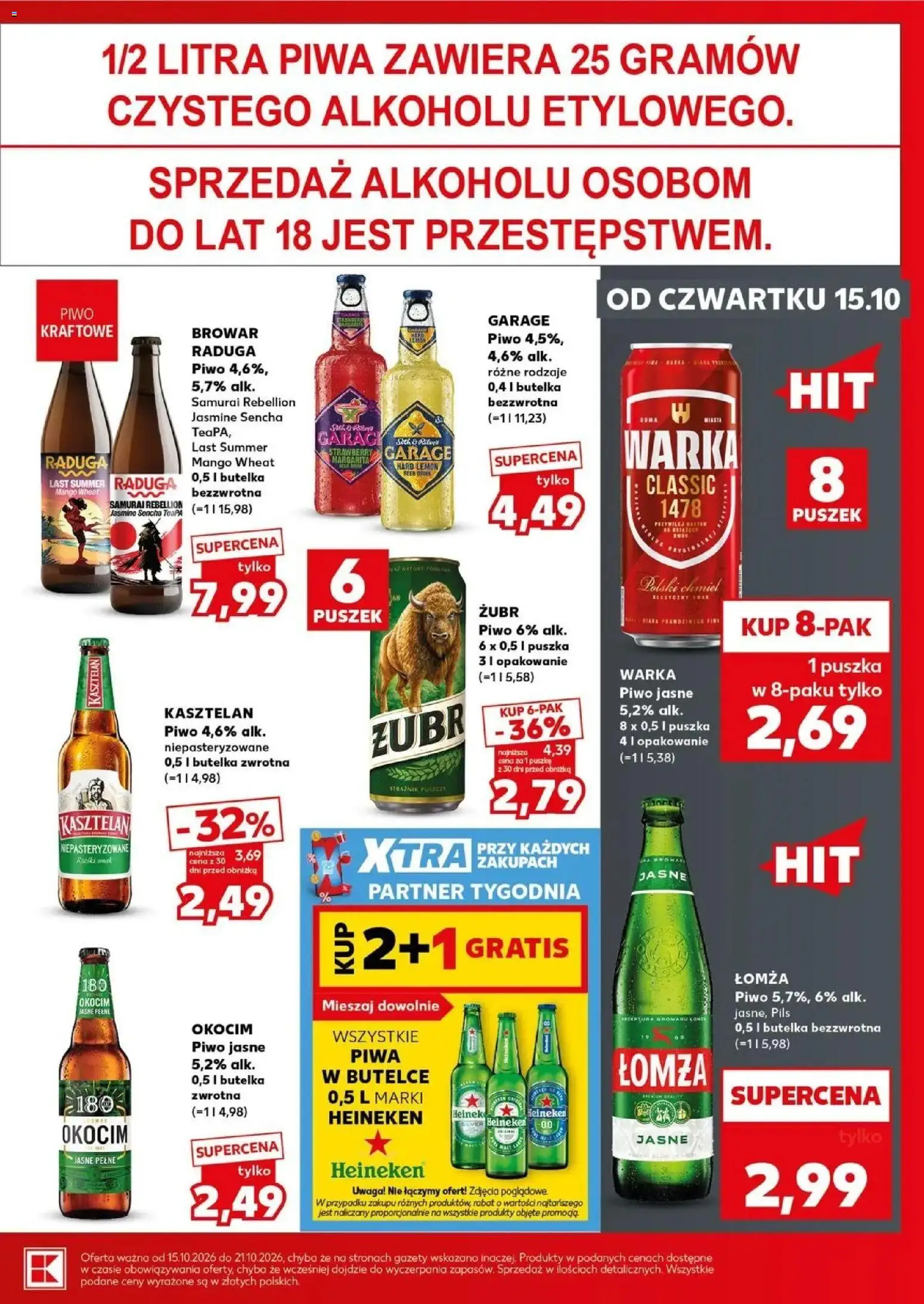 Kaufland gazetka - Super sobota od 17.10.2026 - od jutra PDF | Strona: 27 | Produkty: Gazety, Piwo, Piwo kraftowe, Heineken