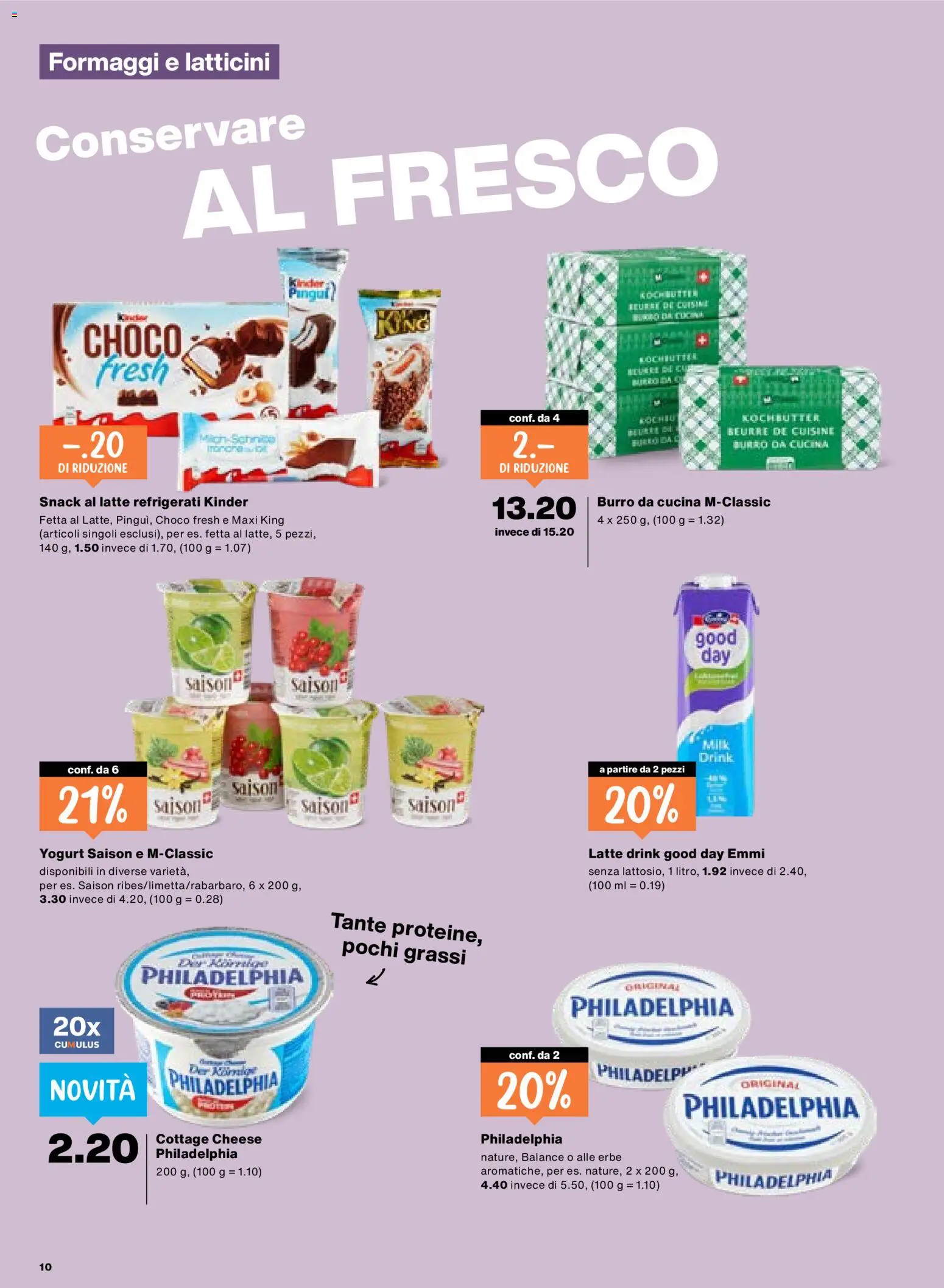 Migros aktionen IT – gültig ab 13.08.2026 | Seite: 10 | Produkte: Butter