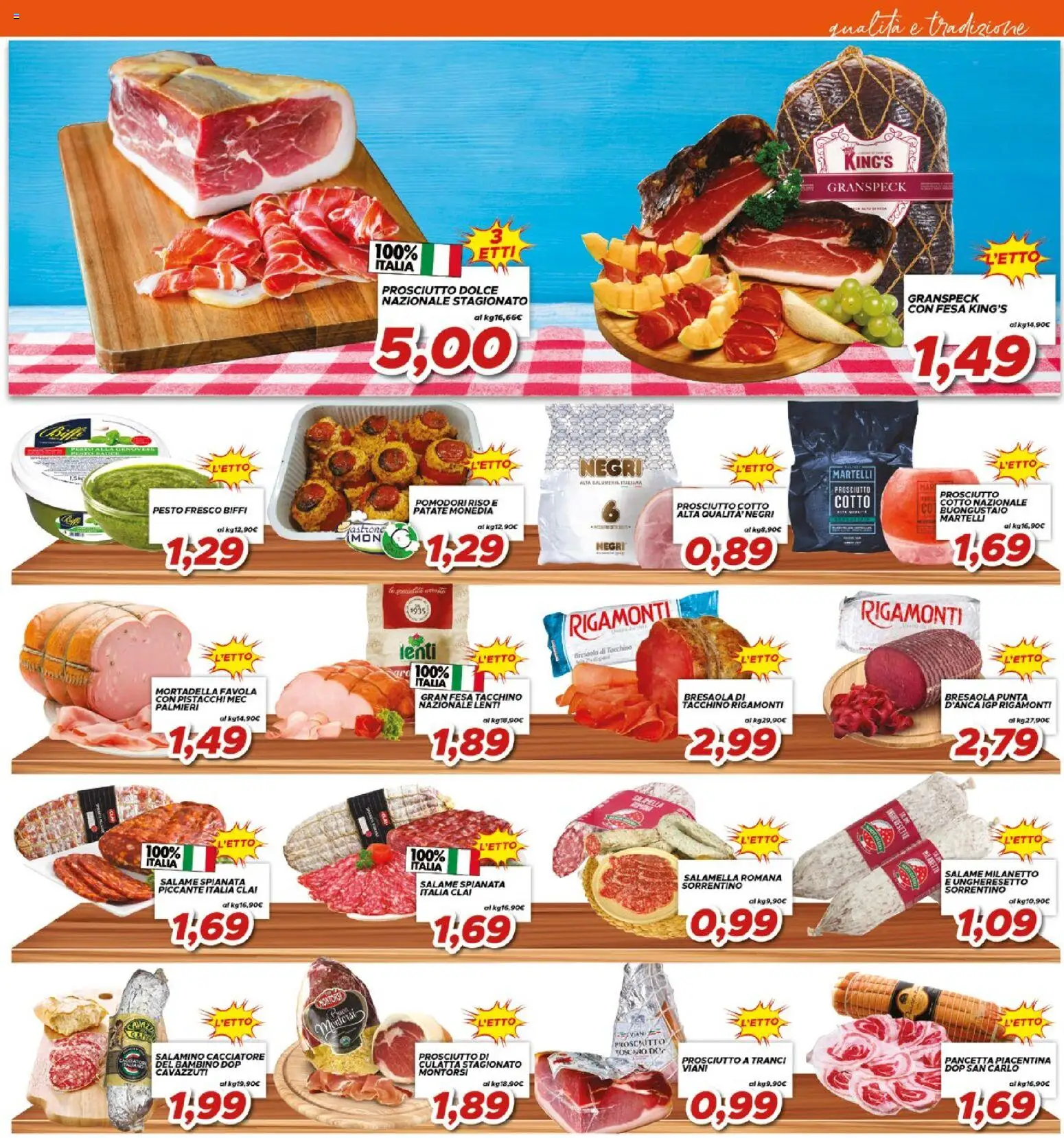 Volantino Ma Supermercati del 10/07/2026 | Pagina: 3 | Prodotti: Salame, Riso, Mortadella, Pistacchi