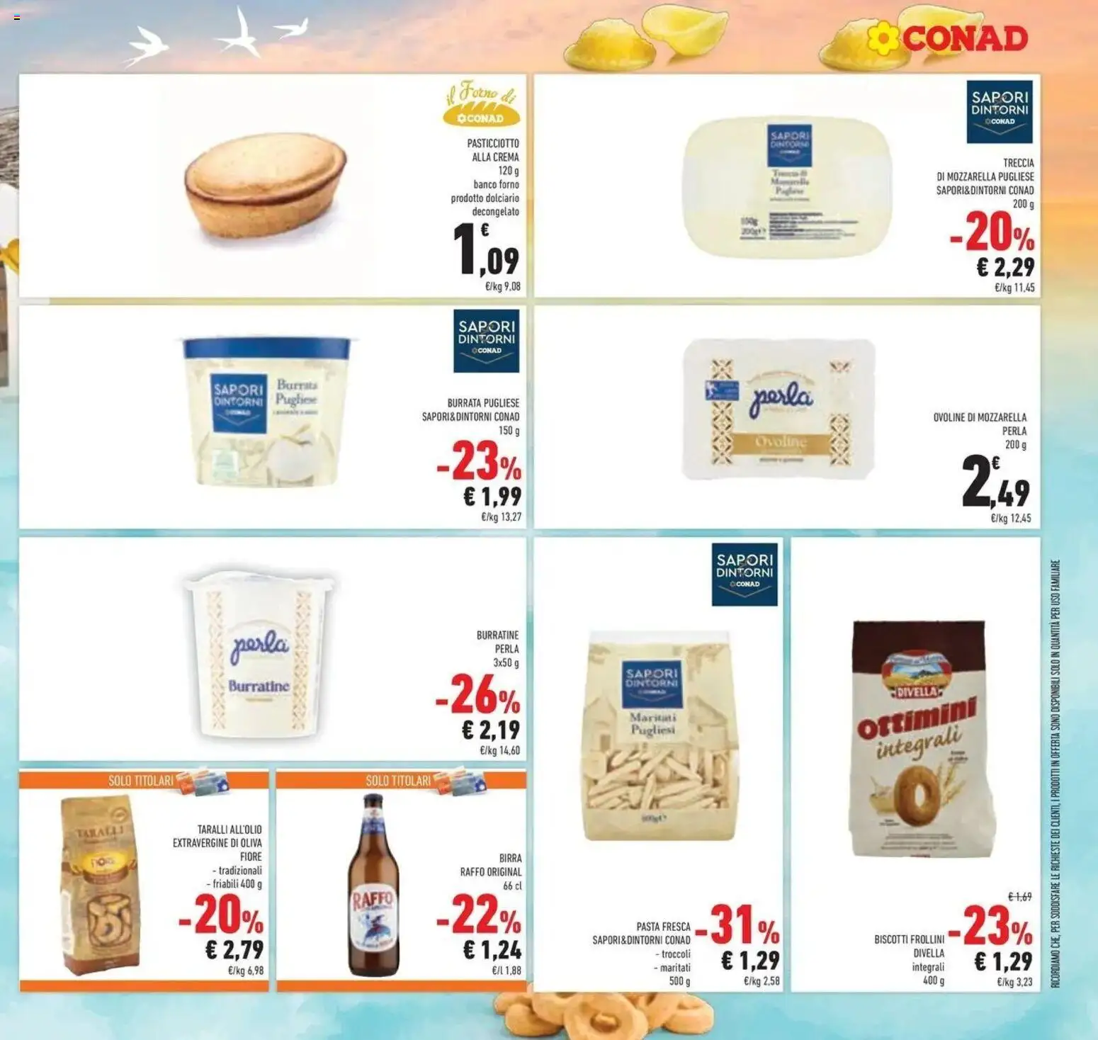 Volantino Conad del 29/07/2026 | Pagina: 29 | Prodotti: Crema, Mozzarella, Il forno, Burrata