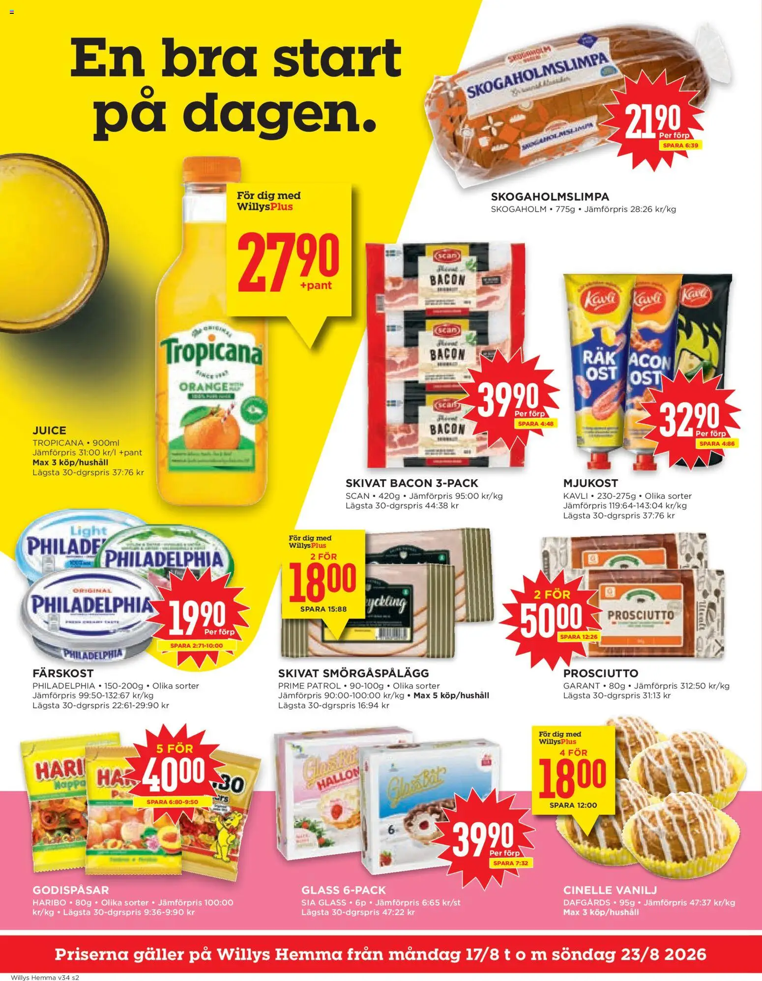 Willys reklamblad aktuell från 17/08/2026 | Sida: 2