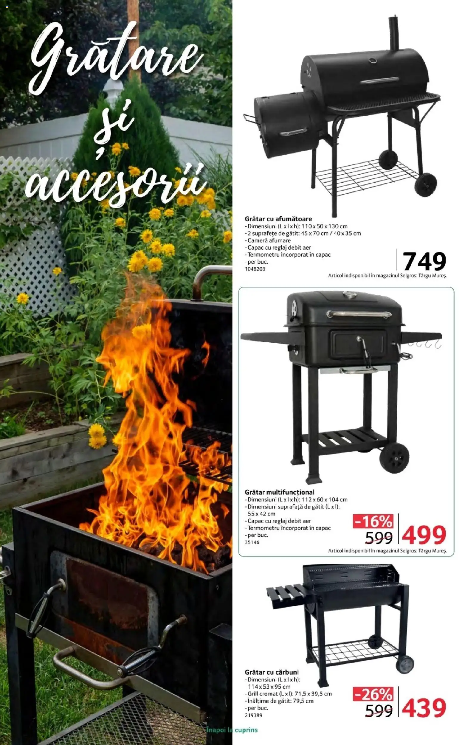 Noul catalog Selgros – valabil de la 17.04.2026 | Pagină: 46 | Produse: Cameră, Grill, Termometru, Grătar