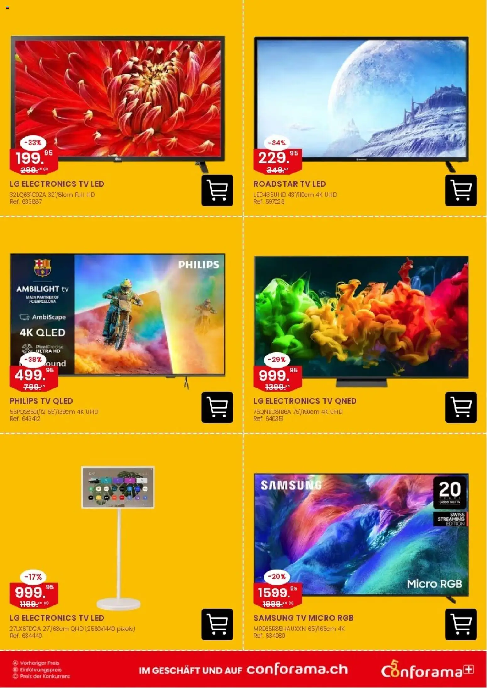 Conforama aktionen – gültig ab 21.10.2026 | Seite: 4 | Produkte: TV, Samsung, LG, Philips