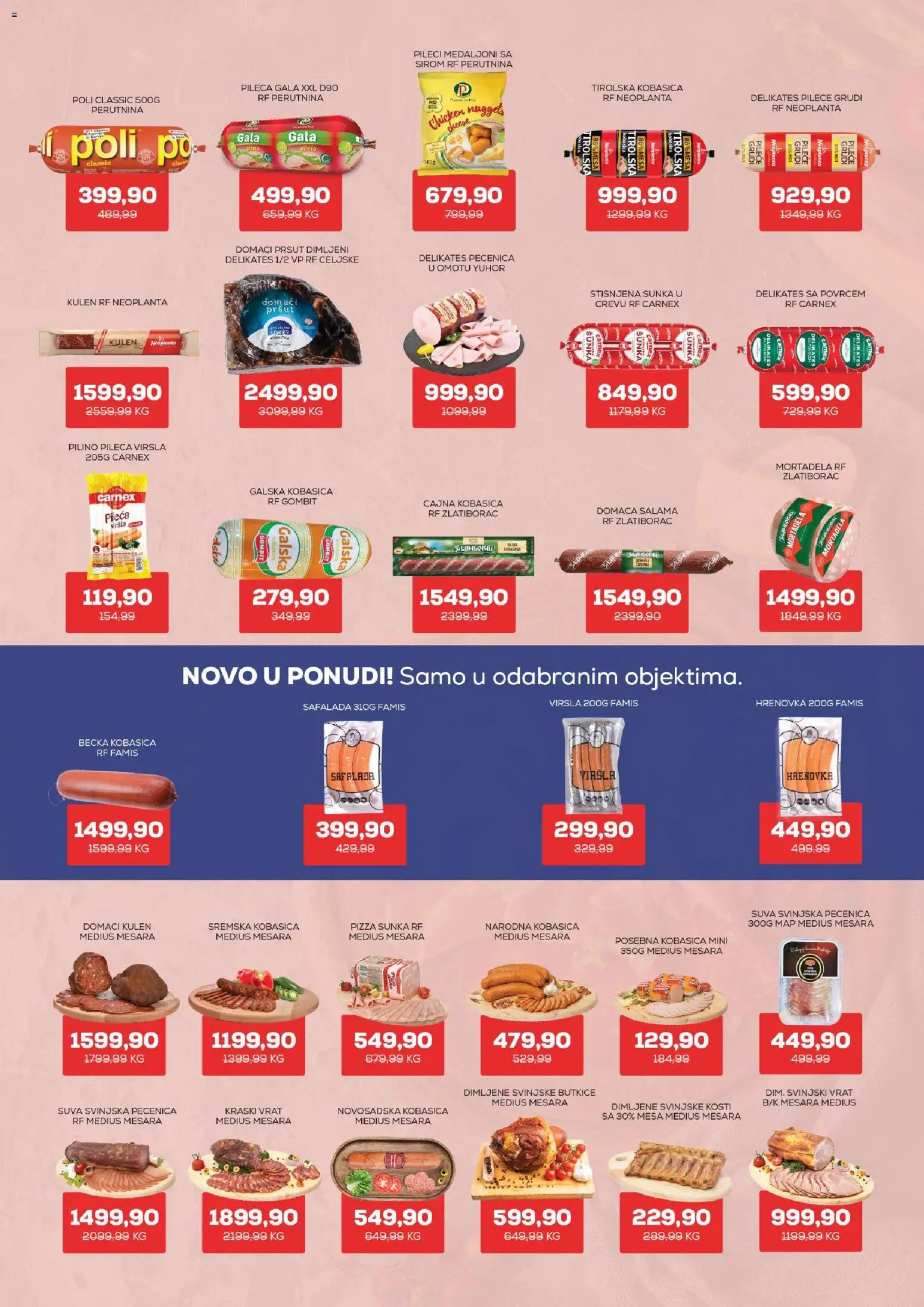 Medius katalog - važi od 20.10.2026 | Strana: 3 | Proizvode: Pršut, Mortadela, Salama, Pizza šunka