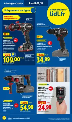 LIDL - Prévisualisation de LIDL catalogue valide à partir de 29/10/2026 | Page: 8 | Produits: Bricolage, Parkside, Batterie
