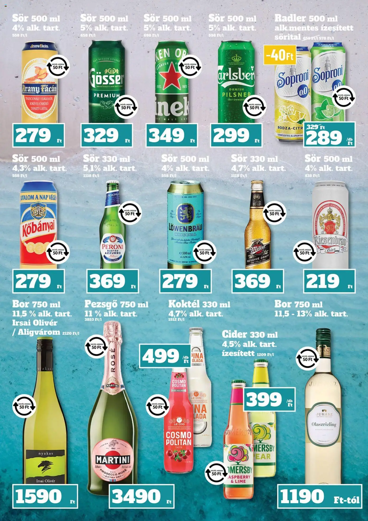 Family Diszkont akciós ujság - amely érvényes a következő dátumtól: 2026.07.09. | Oldal: 9 | Termékek: Lime, Radler, Cider, Bor