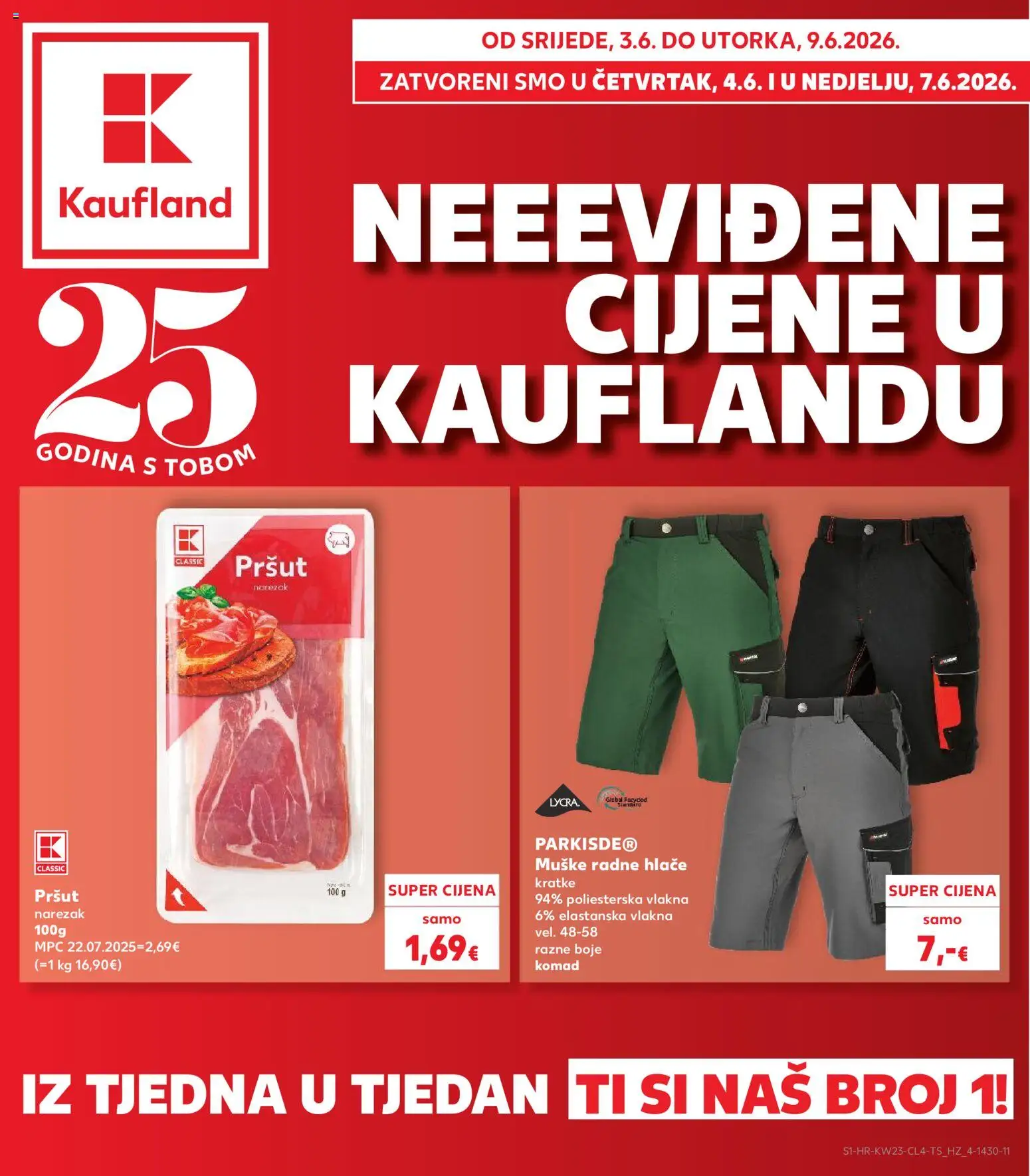 Kaufland HR akciós ujság - amely érvényes a következő dátumtól: 03.06.2026 | Oldal: 1