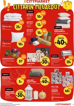 K-Citymarket-mainoslehti voimassa 10/09/2026 alkaen | Sivu: 9 | Tuotteet: Matot, Aluslakana, Tyyny, Peitto