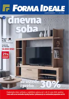 Forma Ideale katalog Dnevne sobe - pregled Forma Ideale kataloga - važi od 01.07.2026