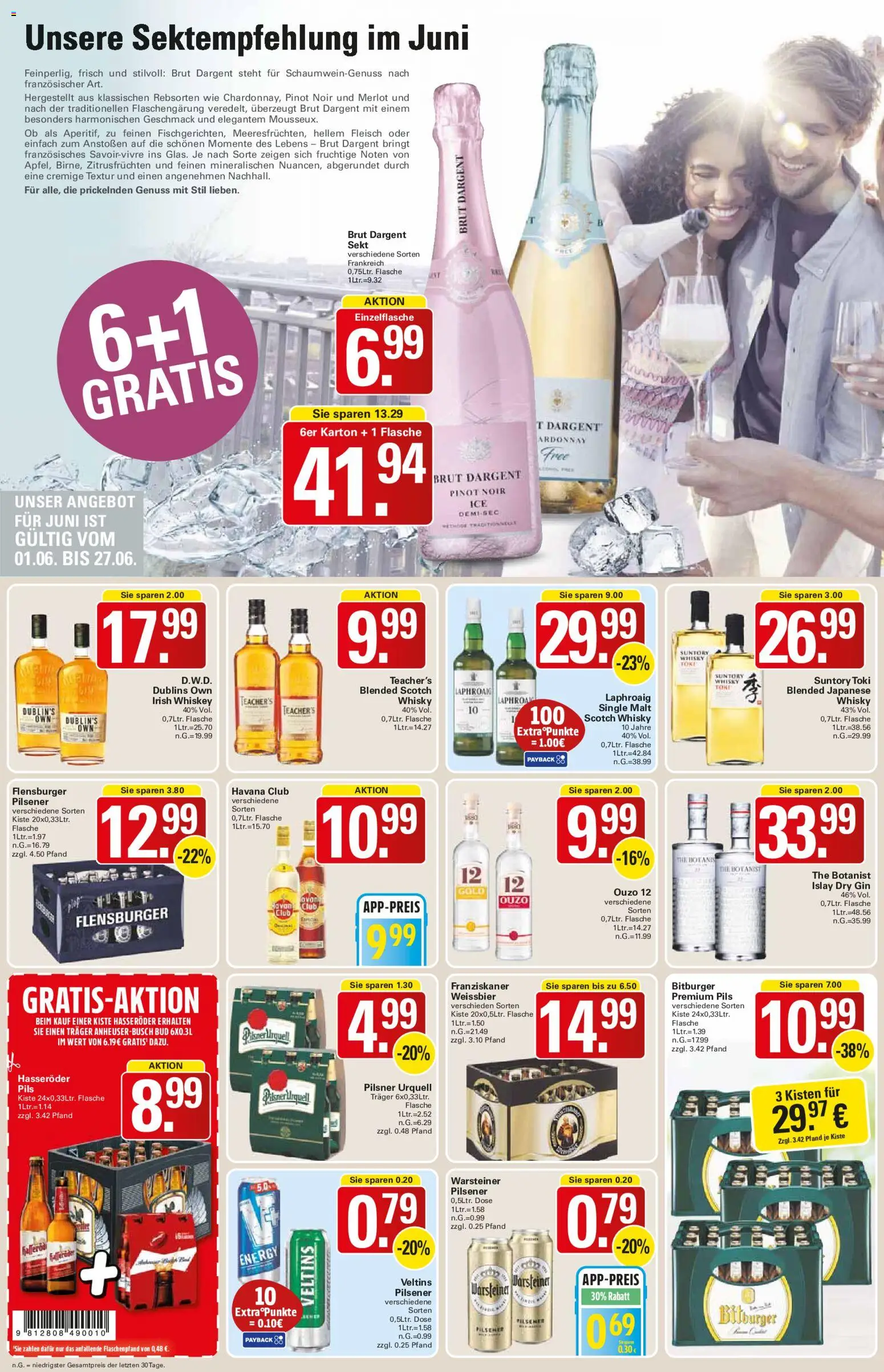WEZ Prospekt – gültig ab 01.06.2026 | Seite: 14 | Produkte: Sekt, Pilsner urquell, Warsteiner, Veltins