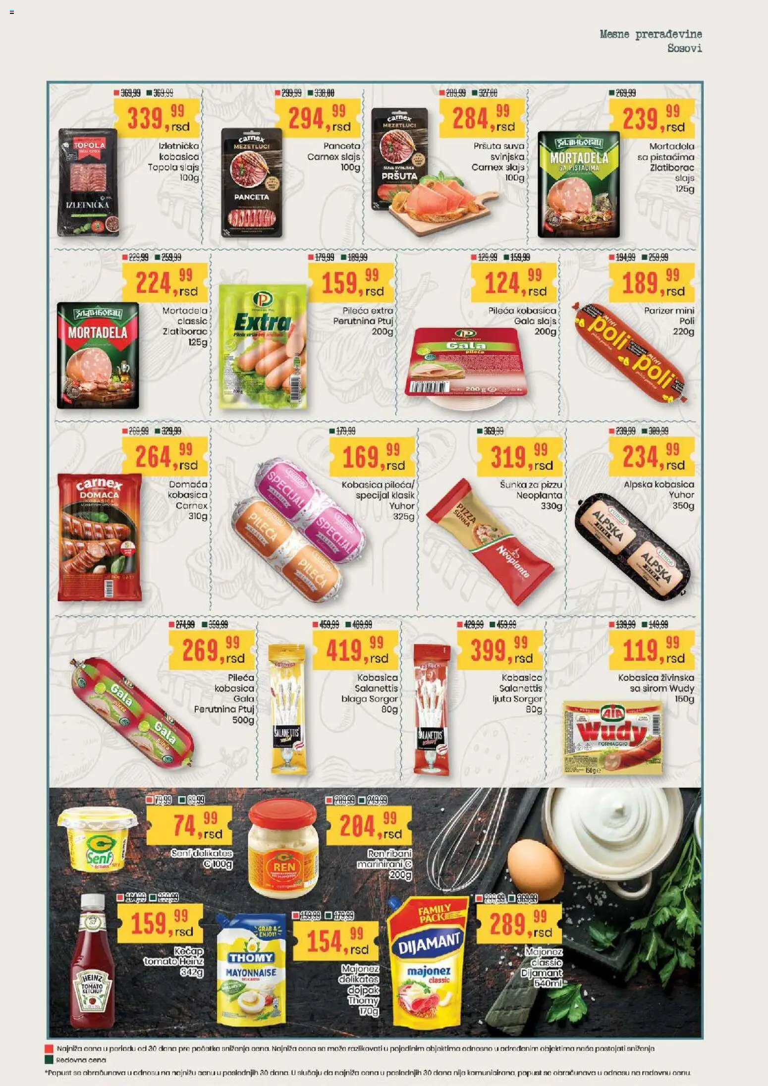 Aroma Market katalog - važi od 11.06.2026 | Strana: 8 | Proizvode: Majonez, Parizer, Mortadela, Heinz