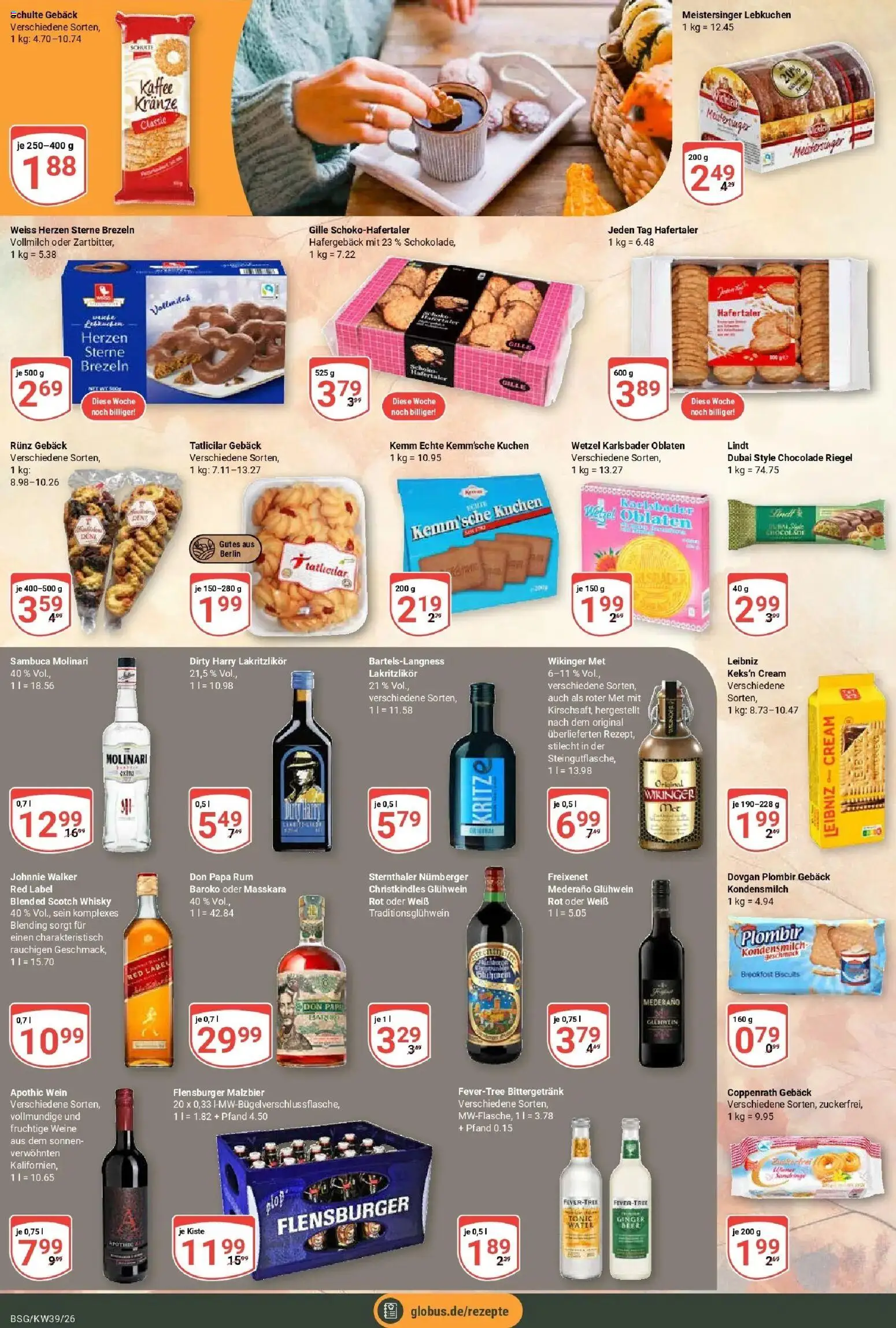 Globus Prospekt Braunschweig (ab 21.09.2026) » Angebote online | Seite: 20 | Produkte: Whisky, Rum, Sambuca, Wein