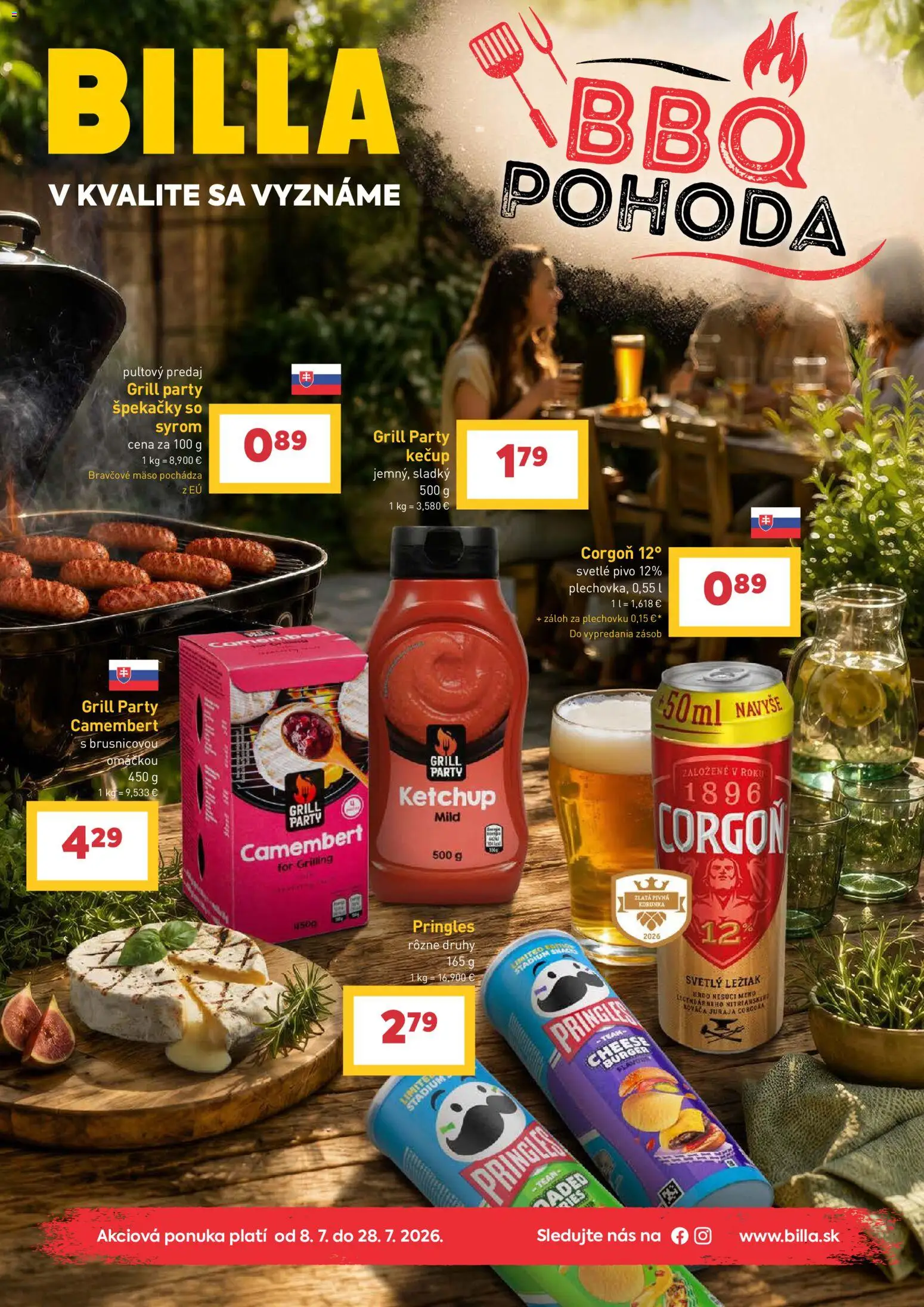 Billa BBQ pohoda (od 08.07.2026) prelistovať nový online catalogue cover