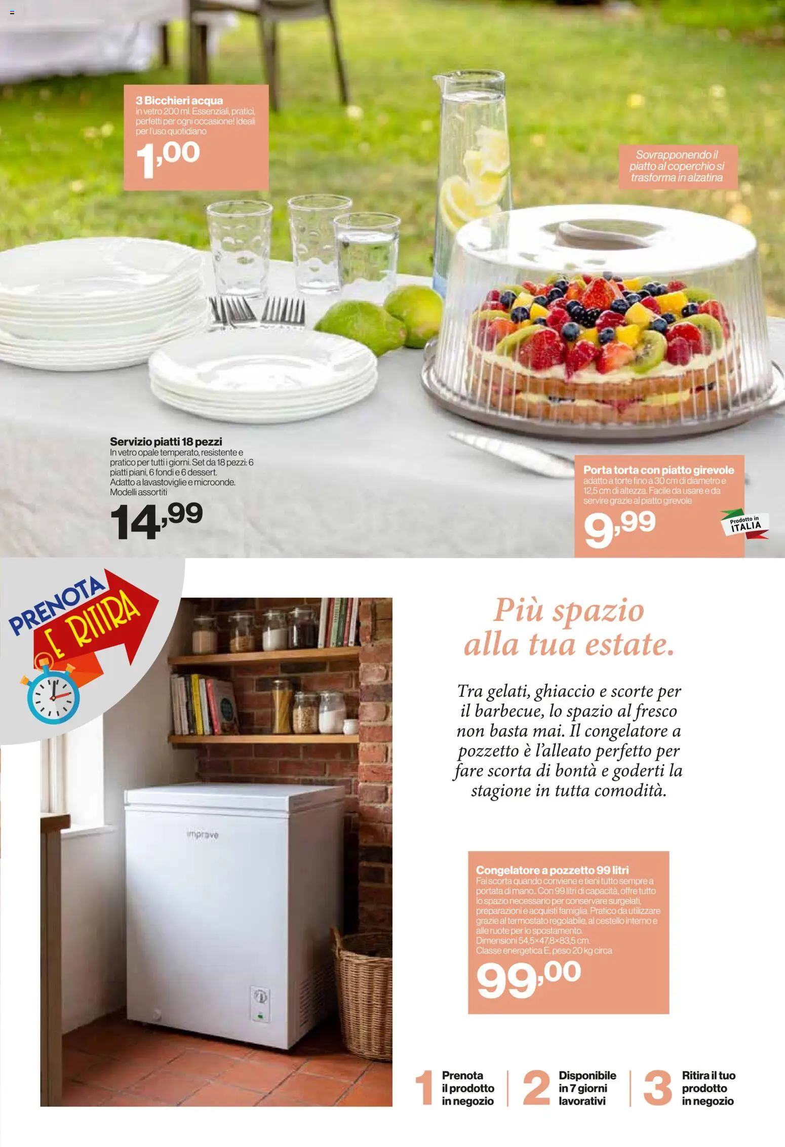Volantino IN's del 01/07/2026 | Pagina: 17 | Prodotti: Acqua, Lavastoviglie, Torta, Congelatore a pozzetto
