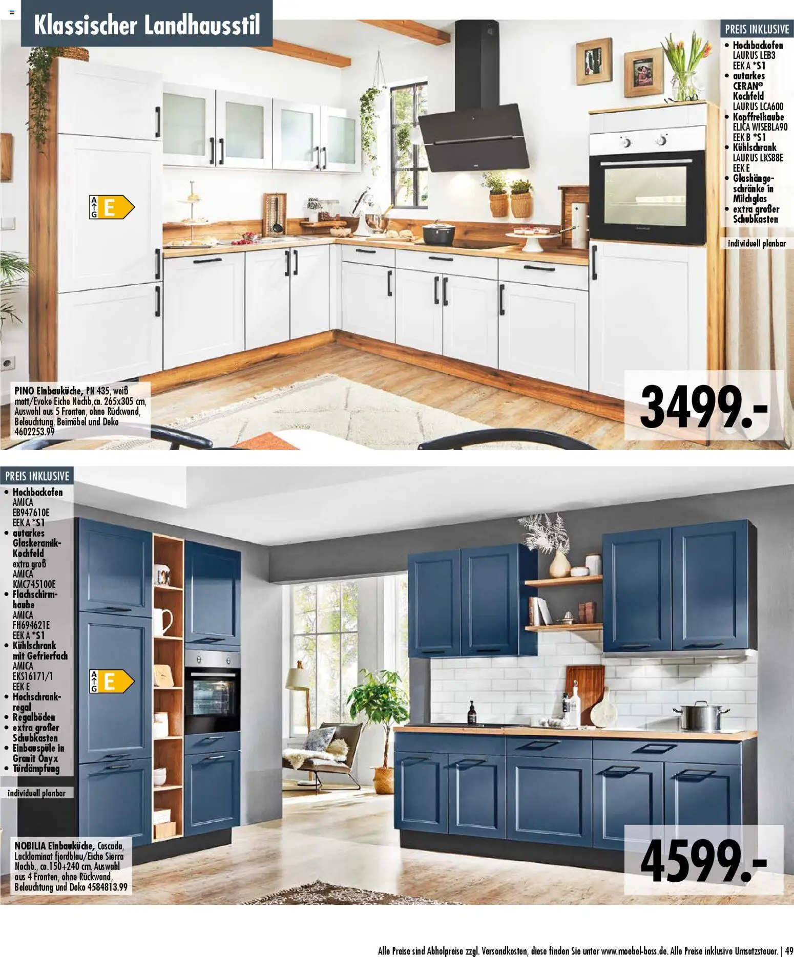 SB Möbel Boss Küchenkatalog 2026 – gültig ab 09.04.2026 | Seite: 49 | Produkte: Regal, Kühlschrank, Kochfeld, Hochschrank