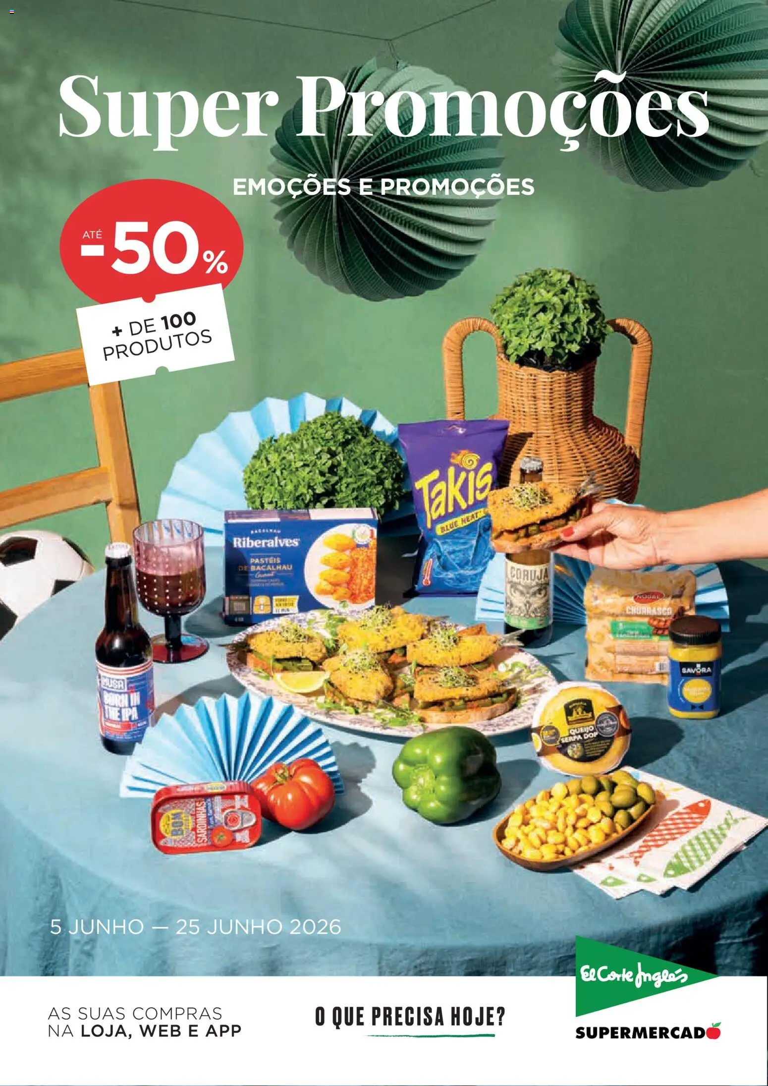 El Corte Ingles folheto │ válido de 05.06.2026 | Página: 1 | Produtos: Bacalhau, Sardinhas, Queijo, Pá