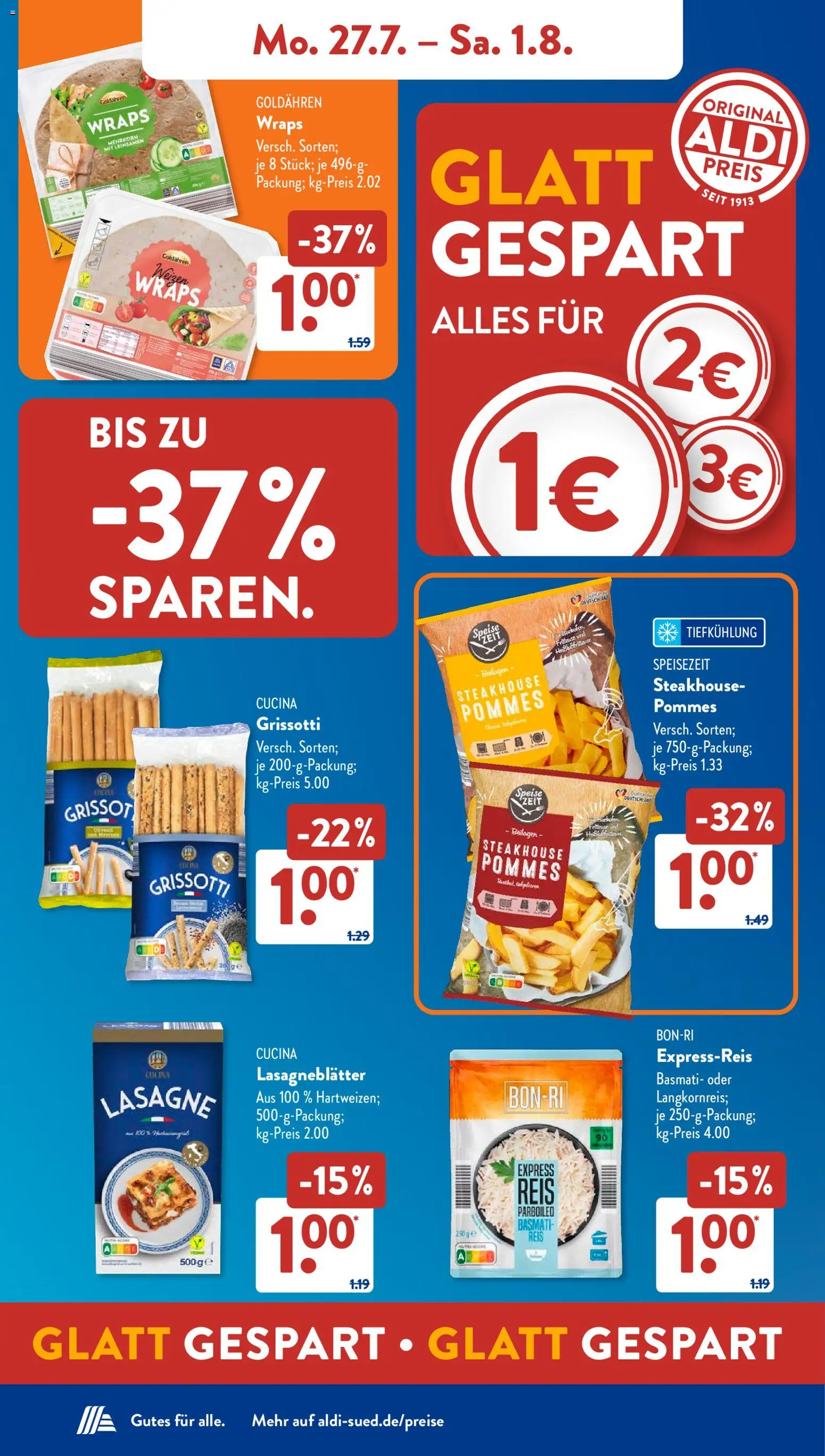Aldi Süd Prospekt – gültig ab 27.07.2026 | Seite: 5 | Produkte: Eiscreme, Zucker, Eis